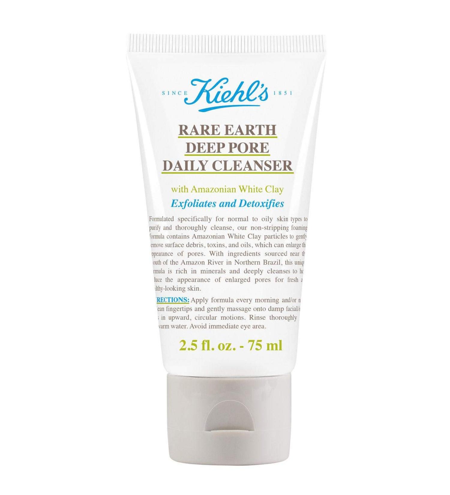 Kiehl's Rare Earth Deep Pore Cleanser with Amazonian White Clay  2.5 Ounce/75ml