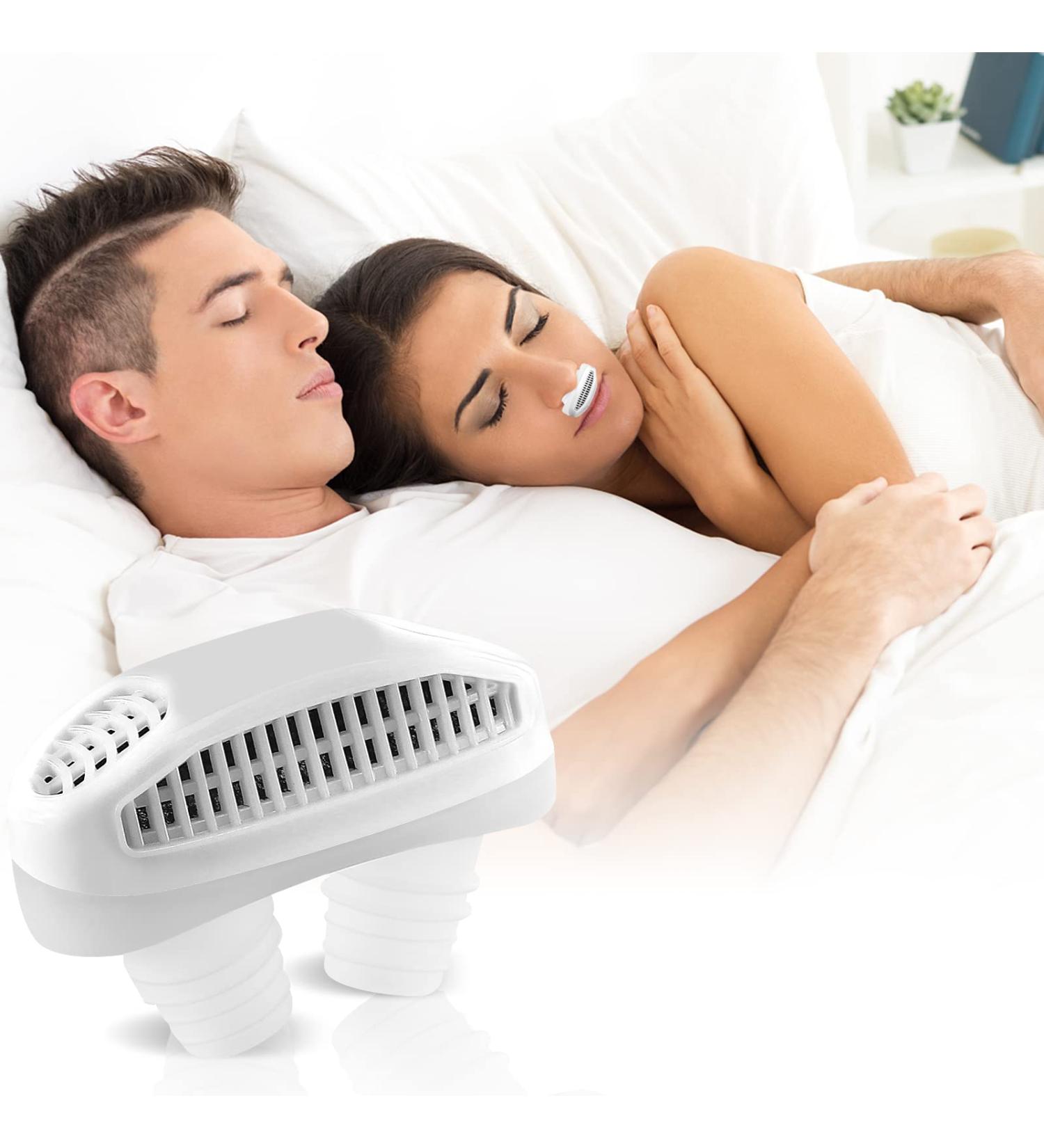 2-in-1 Anti Snoring Nose Air Purifier for Men and Women - Stop Snoring and Improve Sleep Quality with Nasal Vents Plugs Clip - CPAP Users Friendly (White) - Buy Online on SooperMarket.com