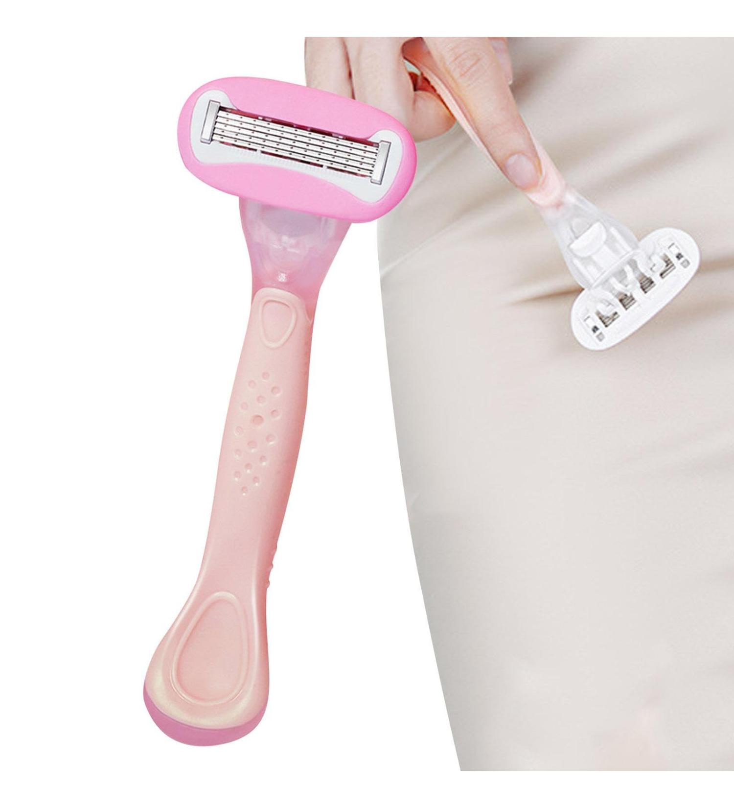 Higyee Bikini Razor for Women | Manual Body Razor for Hair Removal & Skin Care | Portable for Arms Legs Armpits - Ideal for Travelers - Buy Online on SooperMarket.com