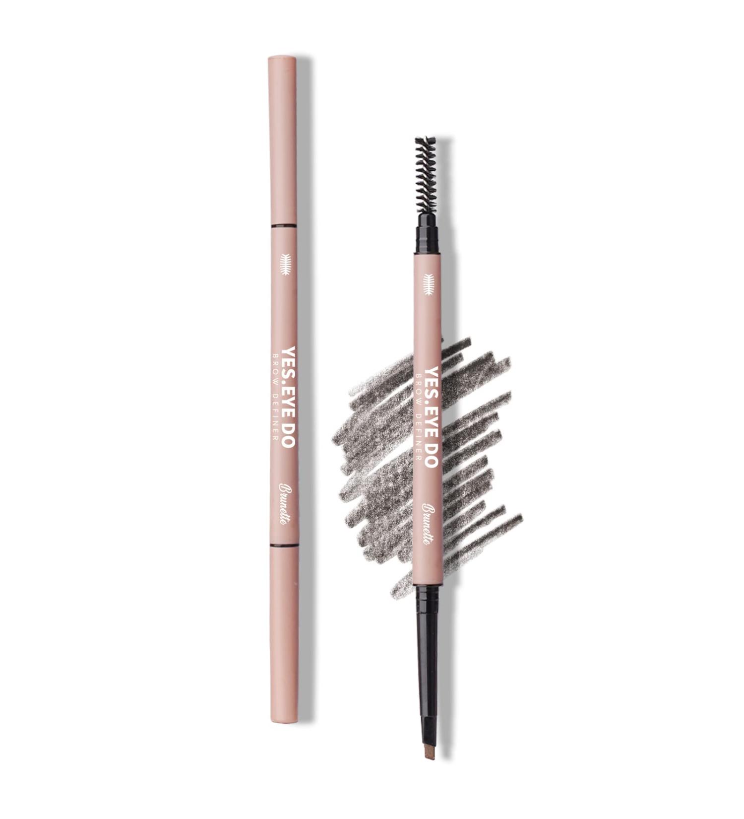 Brow Microfilling Eyebrow Pencil - Waterproof Brow Definer for Natural Fluffy Brows - Long Lasting Brunette Shade by YES.EYE DO - Buy Online on SooperMarket.com