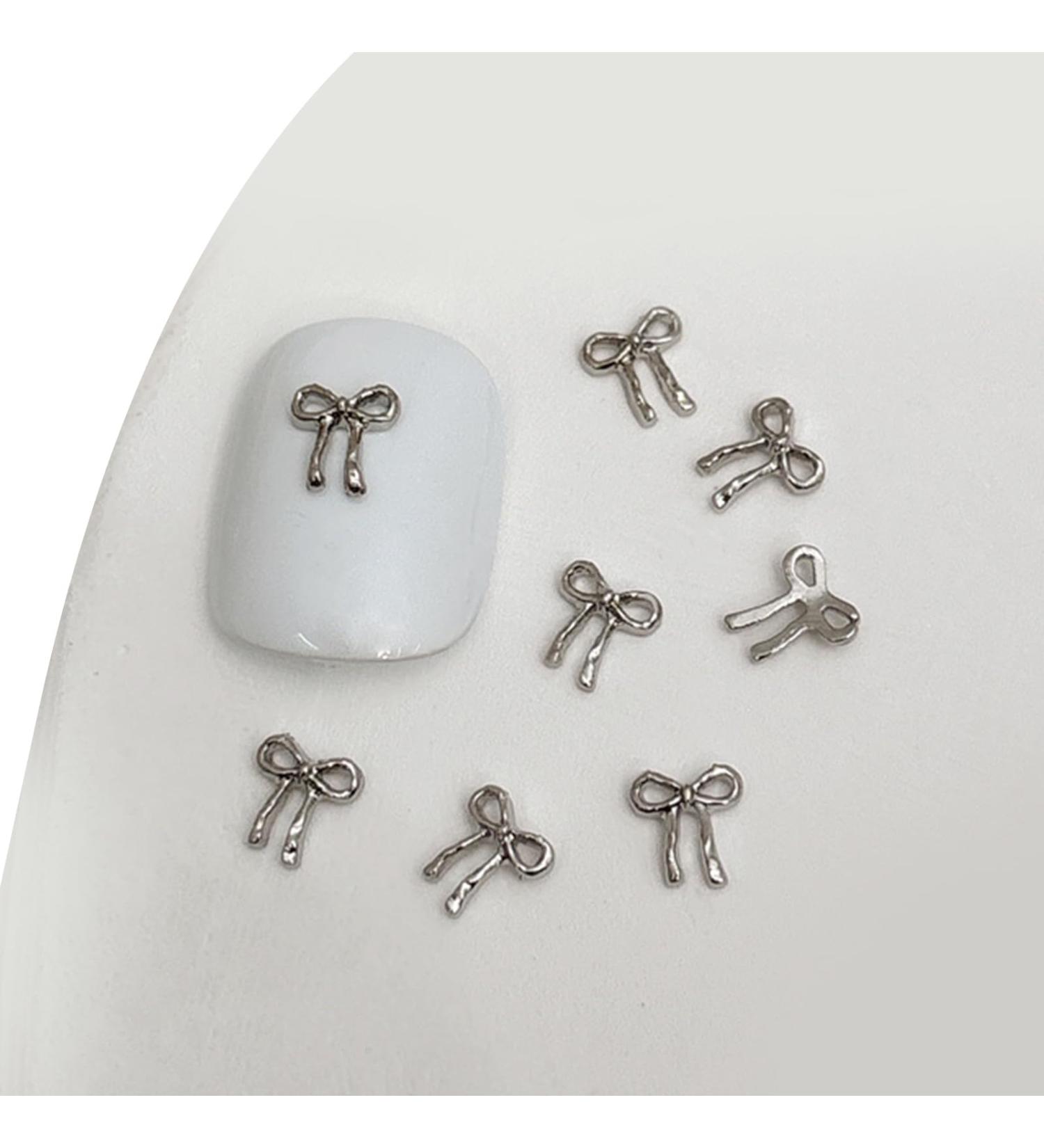 3D Metal Embellishments 20pcs Bowknot Decorations For Individual Styles 03 White K - Buy Online on SooperMarket.com