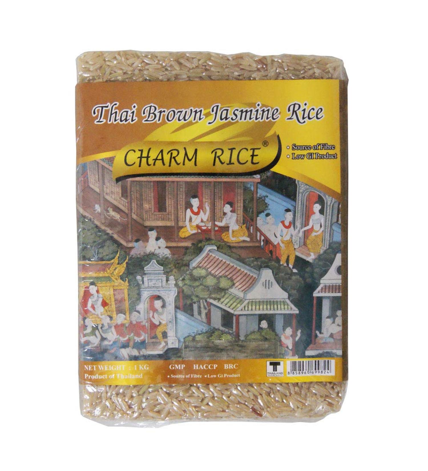 Charm Rice Thai Brown Jasmine Rice - 1kg
