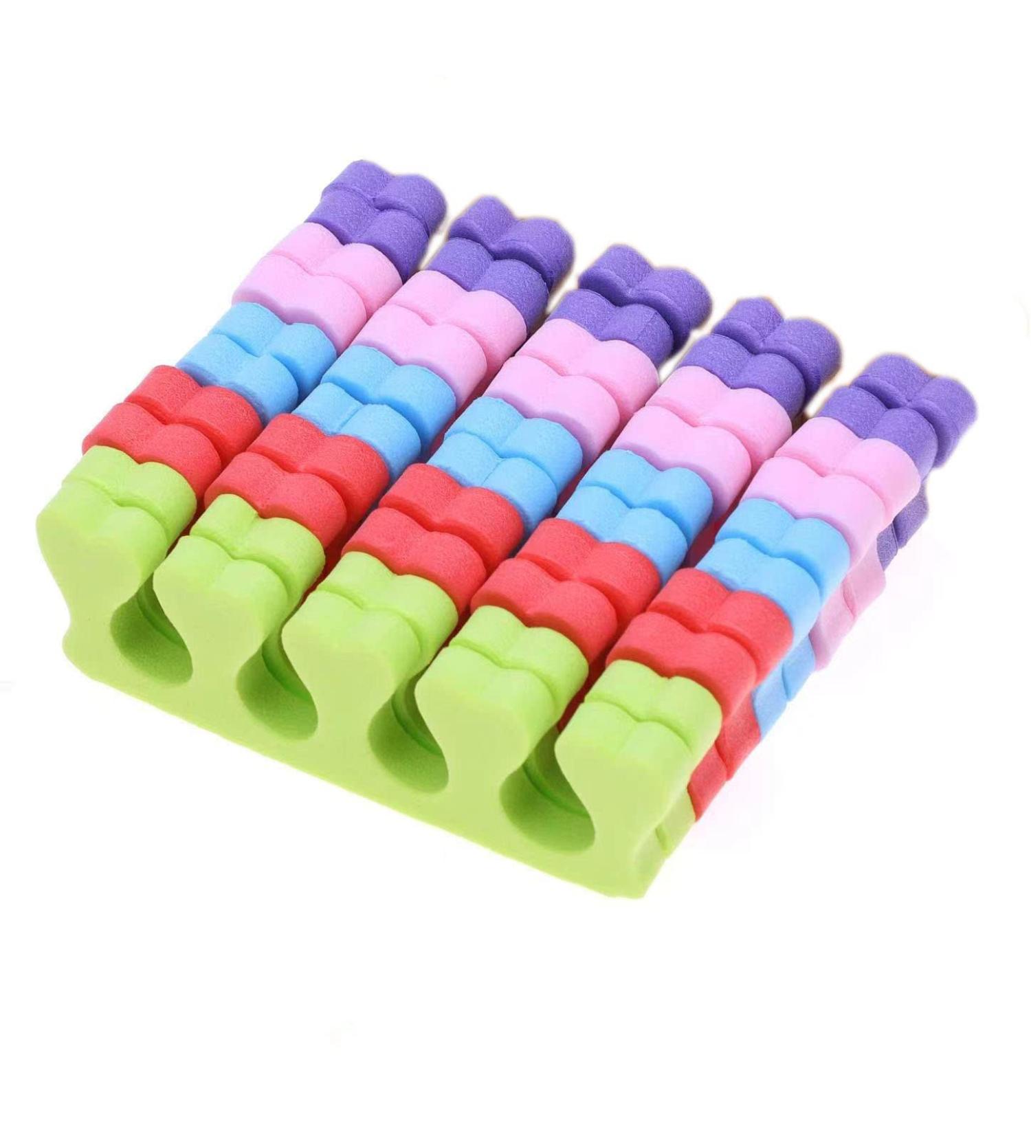 100pcs Toe Separators/Finger Dividers (50 Pairs) - Disposable Pedicure Foam Toe Separators for Nail Salon - Professional Nail Art Sponge Cushions for Polish - Buy Online on SooperMarket.com