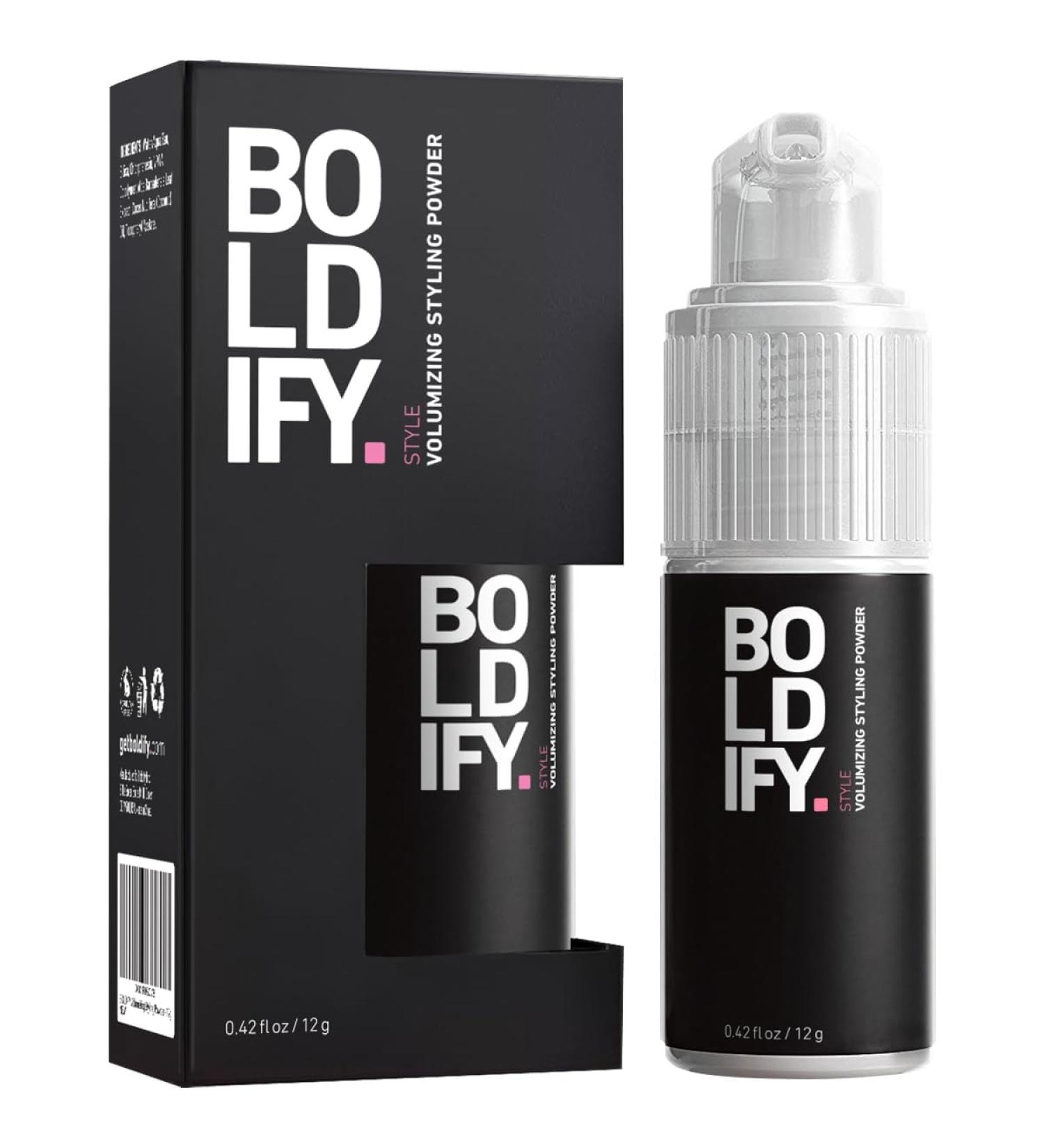 BOLDIFY Hair Texture Powder and Volumizer - Styling for Thinning Hair - Volumizing Powder for Women & Men - Travel Size - Buy Online on SooperMarket.com