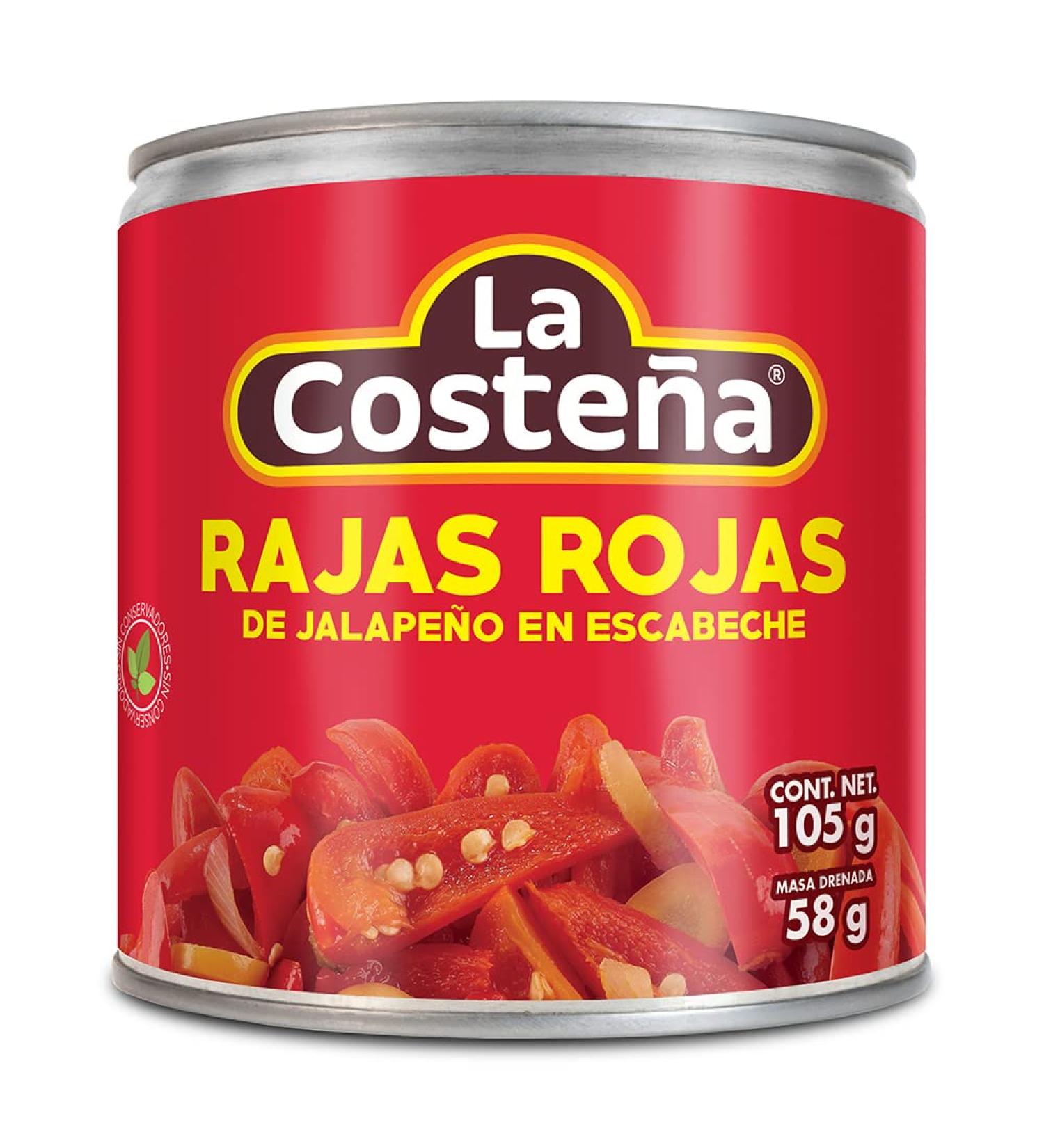 La Costena Jalapeno Red Slices 24 x 199g Mexican Red Jalapeno Peppers Canned Pickled Jalapeno Sliced Jalapeno Peppers (Pack 24) - Buy Online on SooperMarket.com