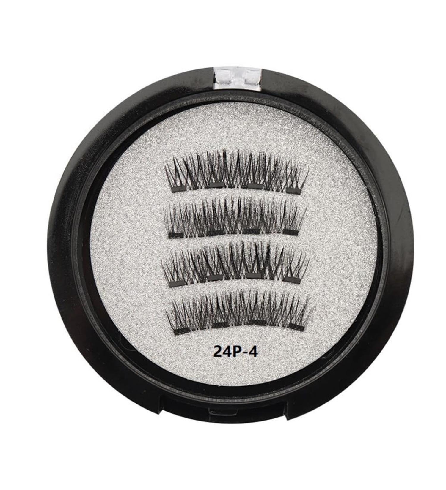 sunroot Magnetic Eyelashes with 2 Pairs Artificial Fiber Magnets Magnetic with Eyelash Curler 24P-4 - Buy Online on SooperMarket.com