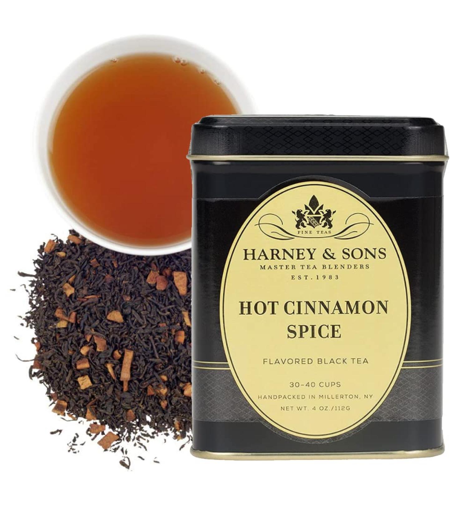 Harney & Sons Hot Cinnamon Spice Black Tea - 4 oz | Premium Flavored Tea - Buy Online on SooperMarket.com