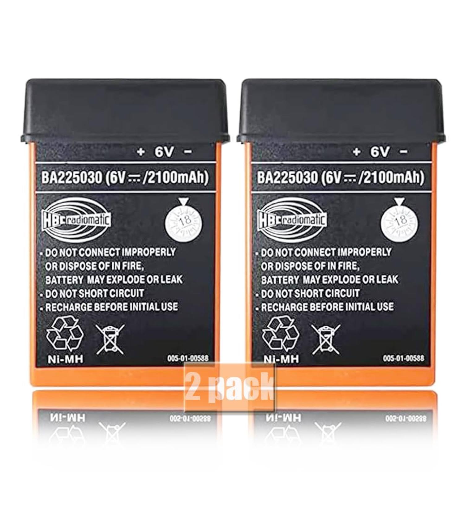 Buy 2 Pack 6V 2100mAh Ni-MH BA225030 Rechargeable Battery - HBC Radiomatic Crane Remote Control Battery for Pump Truck - International Shipping Available - Buy Online on SooperMarket.com