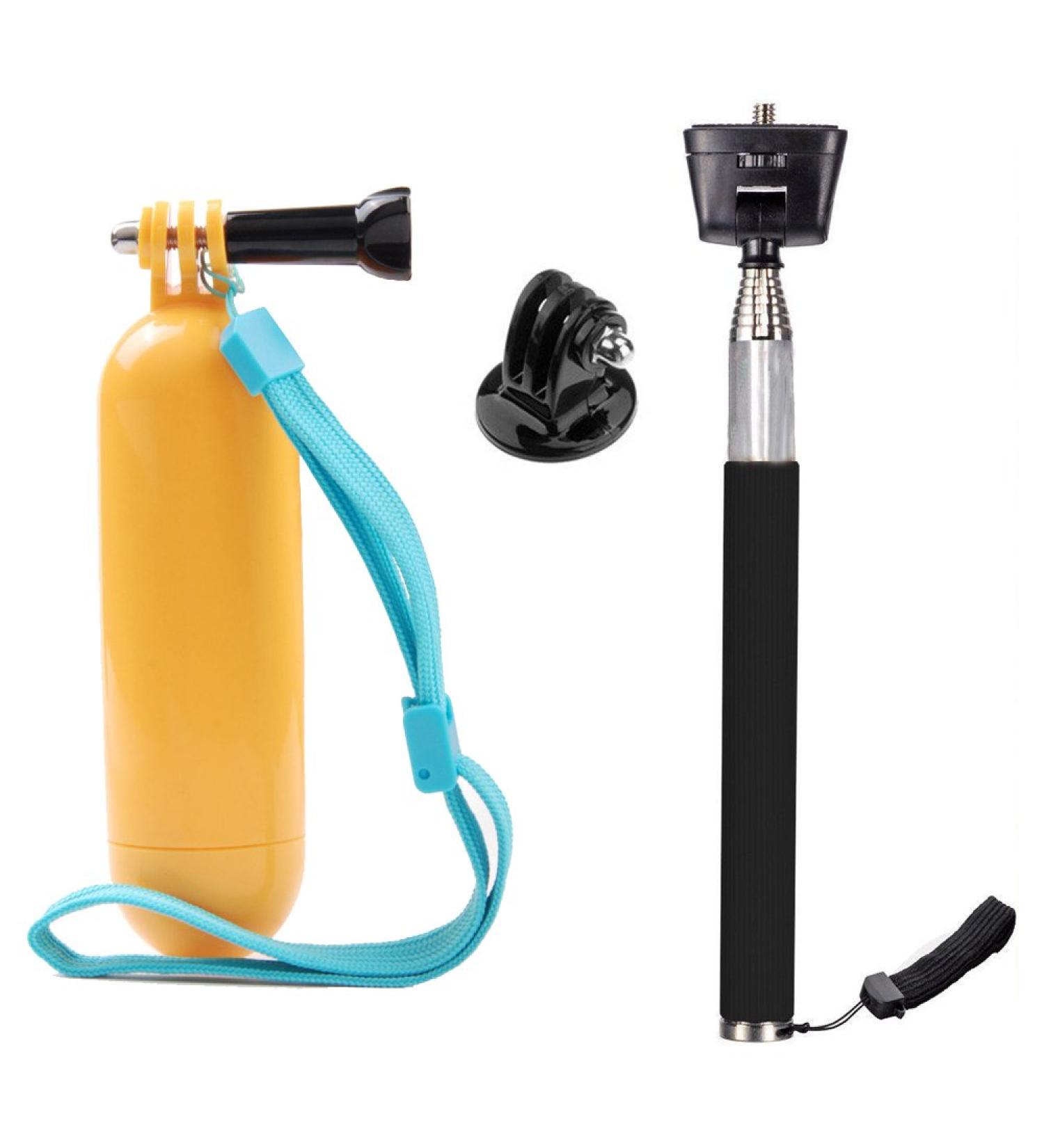TEKCAM Floating Hand Grip for Gopro Hero/AKASO/Remali Waterproof Cameras - Orange - Buy Online on SooperMarket.com