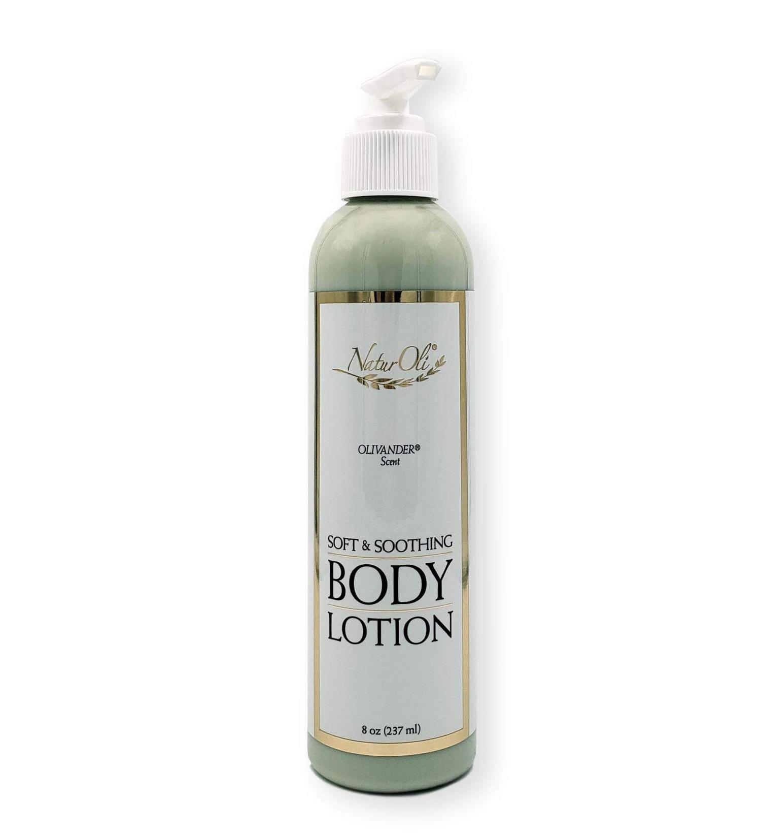 Soft & Soothing Body Lotion - Olivander Scent | 8oz | Hydrating Moisturizer for All Skin Types | Shop Internationally - Buy Online on SooperMarket.com