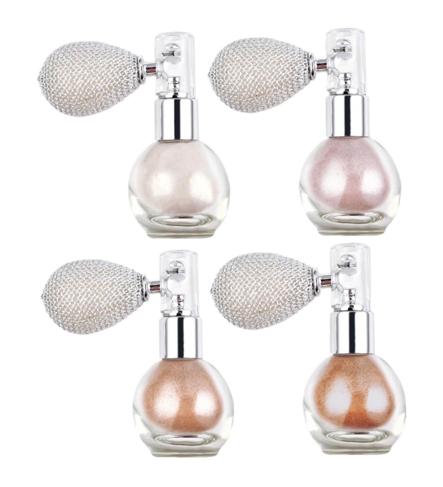 NOLITOY Women Highlighter Spray - 4pcs Body Glitter - Flashing Cosmetic Makeup - Buy Online on SooperMarket.com