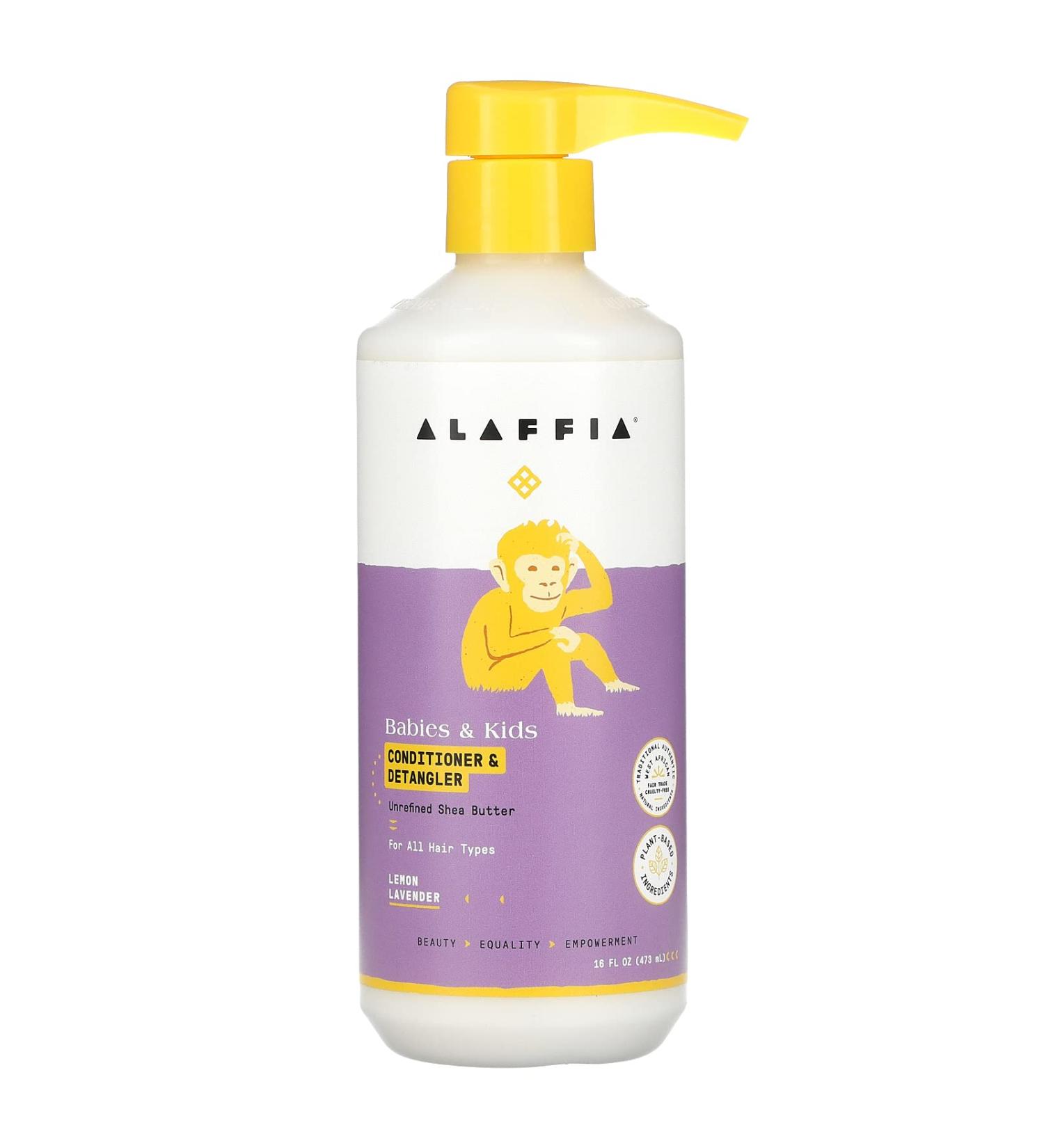 Alaffia Lemon Lavender Babies & Kids Conditioner & Detangler 16 FZ