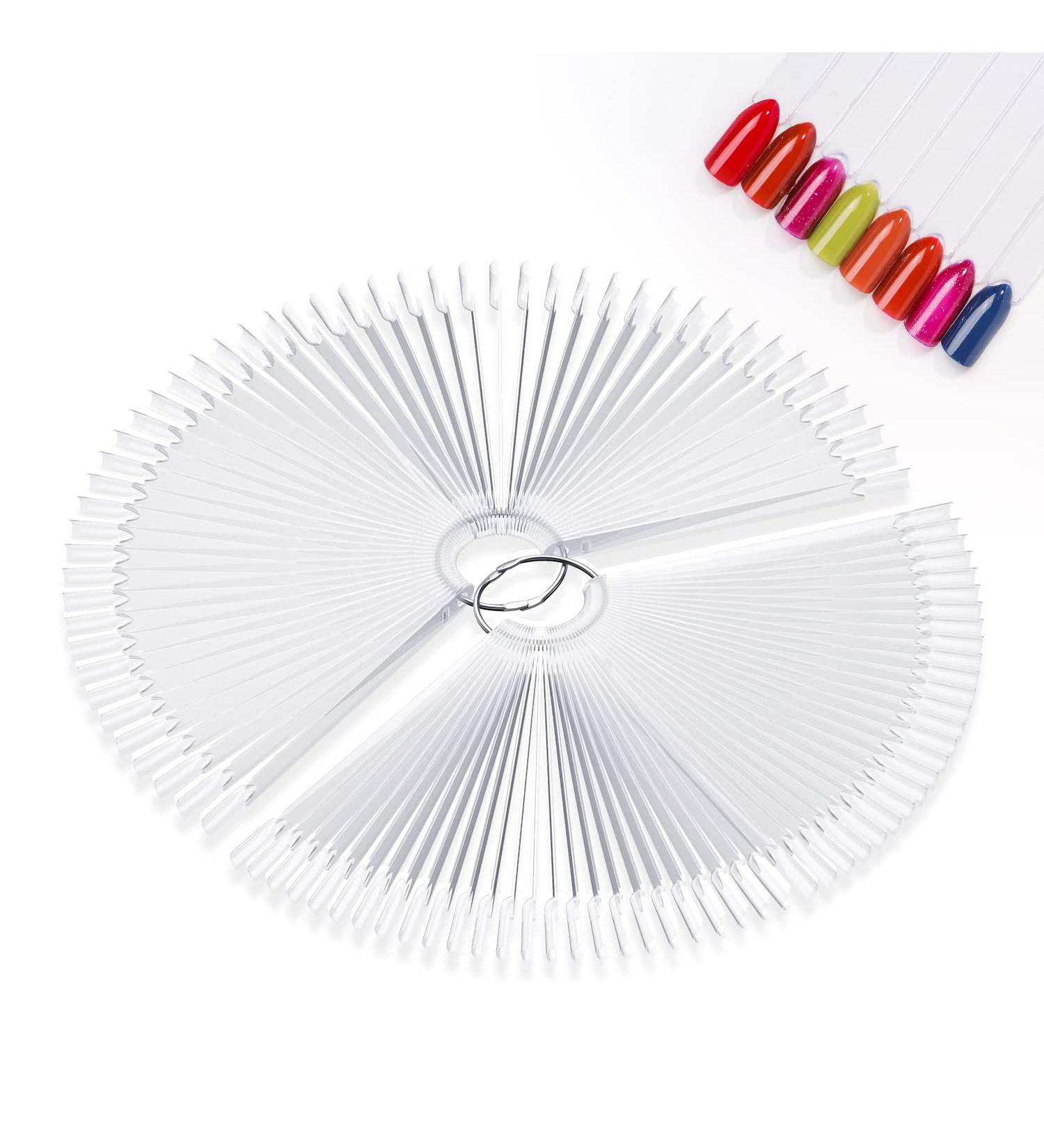 100PCS Transparent Nail Art Tips Swatch Sticks for Gel Polish Practice - DIY Christmas Gifts for Women - Buy Online on SooperMarket.com