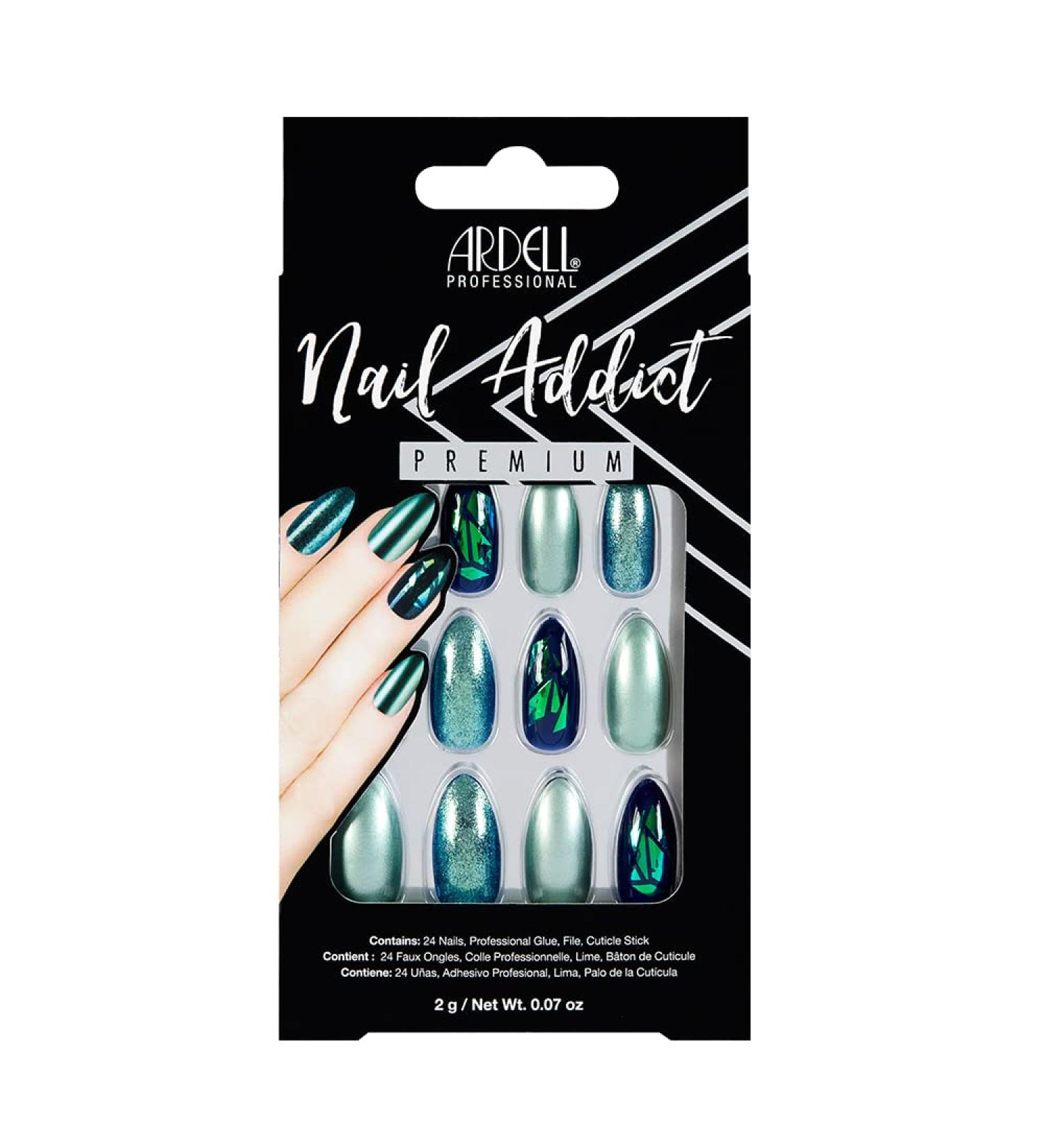 NAIL ADDICT green glitter chrome 1 u - Buy Online on SooperMarket.com