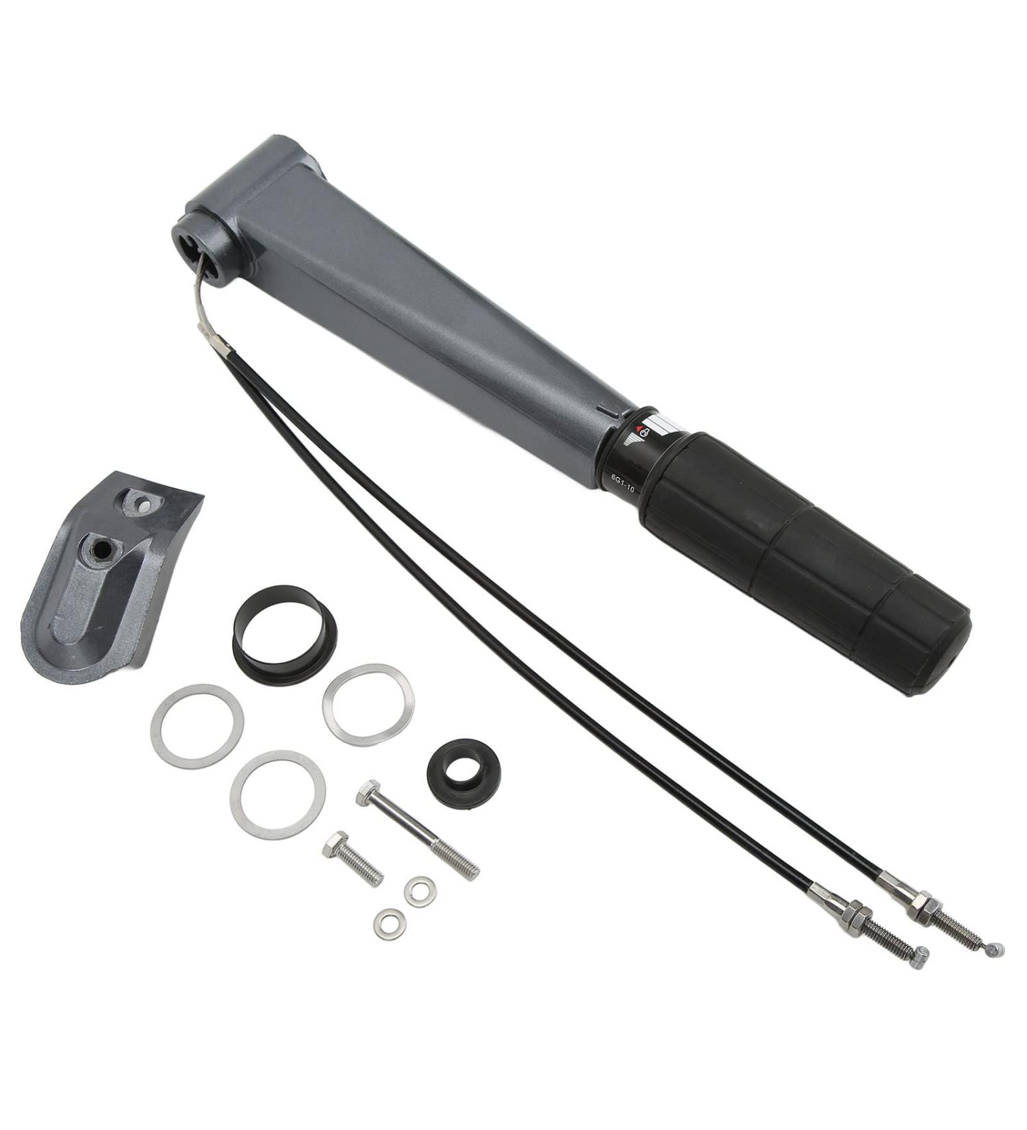 SUNGOOYUE Outboard Steering Tiller Set | 2 Stroke 25-30HP Boat | Nonslip Handle | Waterproof Mount - Buy Online on SooperMarket.com