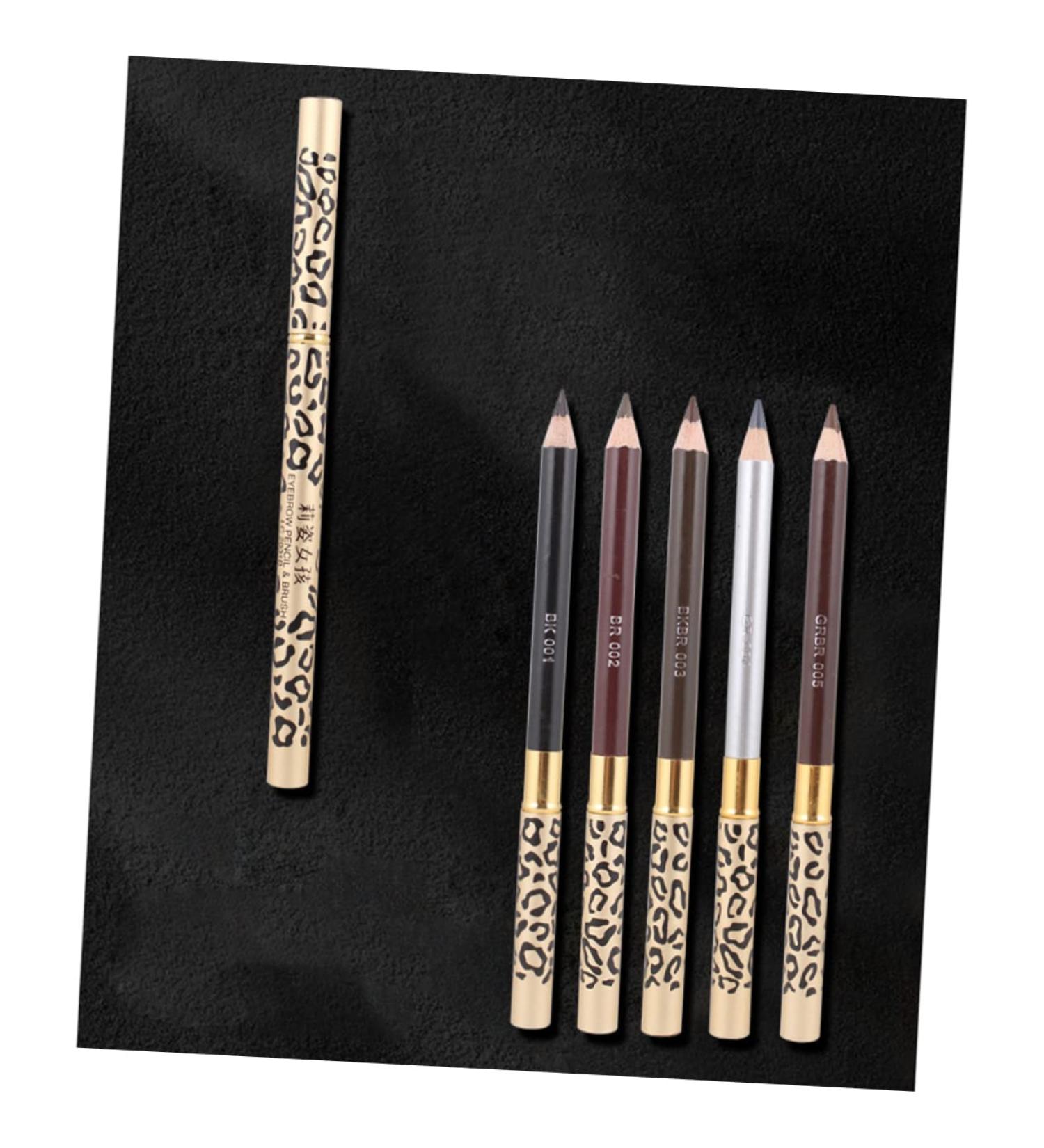 MUSISALY 2pcs Long Lasting Eyebrow Pencils Matte Eyeliner Pencil with Sharpener Eye Brow Pencils Kit Wooden - Buy Online on SooperMarket.com