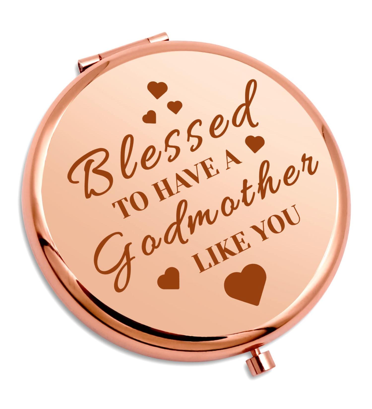 Godmother Gifts: Compact Makeup Mirror for Christian Women - Perfect for Birthdays, Mother's Day, Baptisms, and Easter - Buy Online on SooperMarket.com