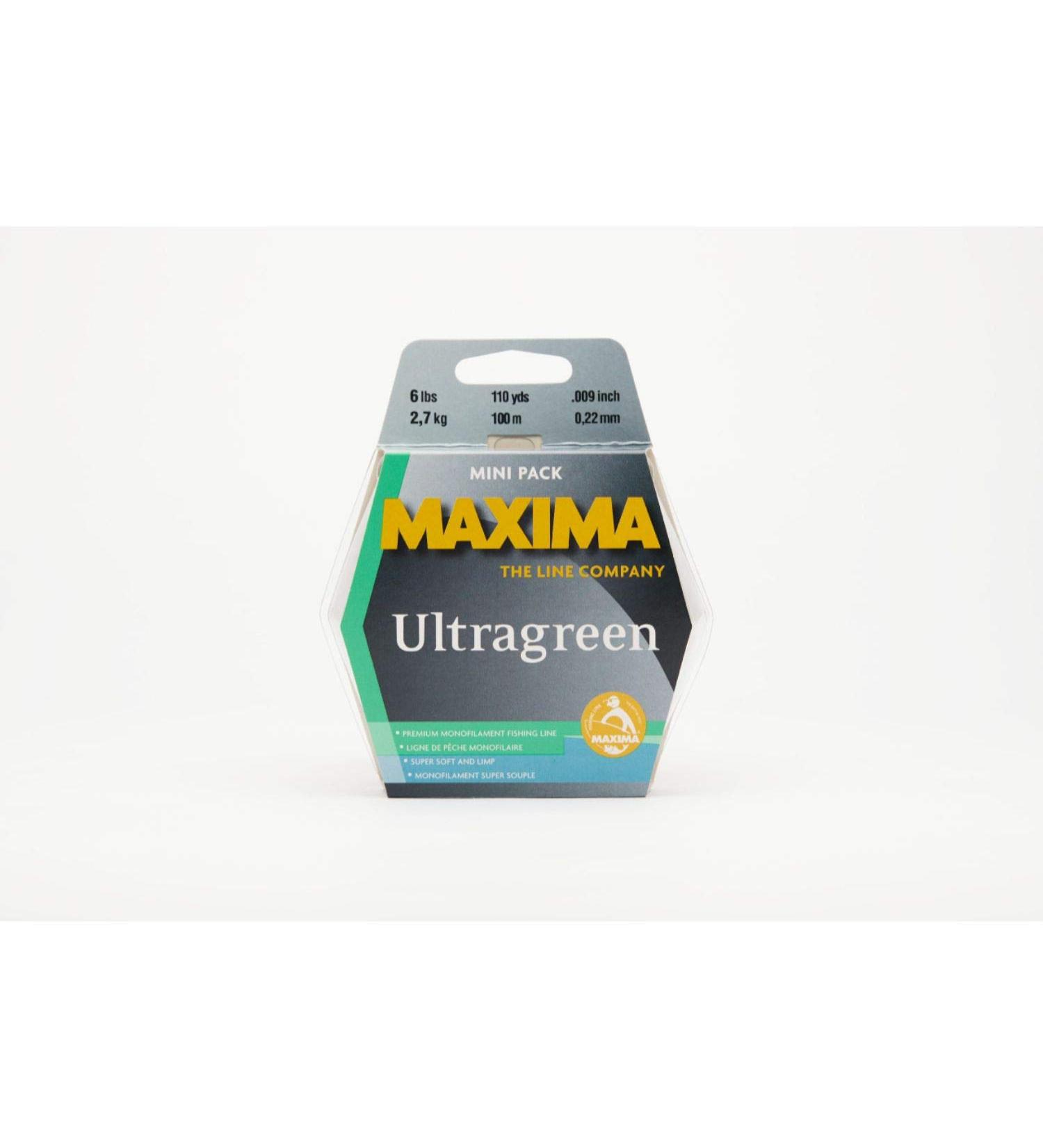 Maxima Fishing Line Mini Pack, Ultragreen Ultragreen, 6-pound, 110-yard