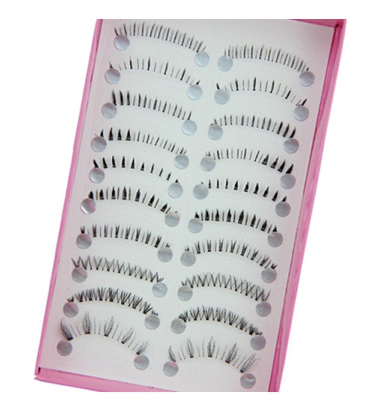 Bluelans 10 Pairs Black False Eyelashes - Best Artificial Eyelash Extensions for Stunning Makeup - Buy Online on SooperMarket.com
