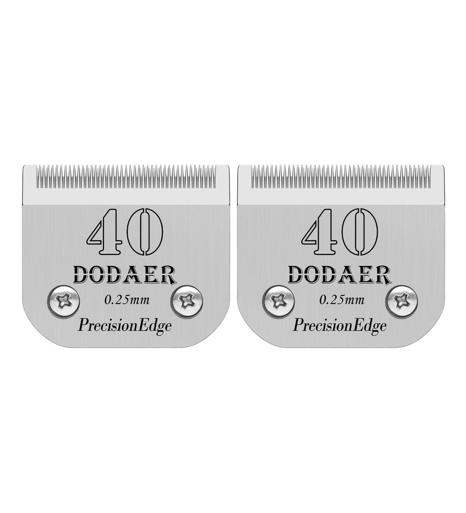Premium Ceramic Blades for Dog Hair Cutters - Moser 45-50 Heiniger Andis Easter A5 KM10 - Size 40# 0.25mm (2 Pieces) - Buy Online on SooperMarket.com