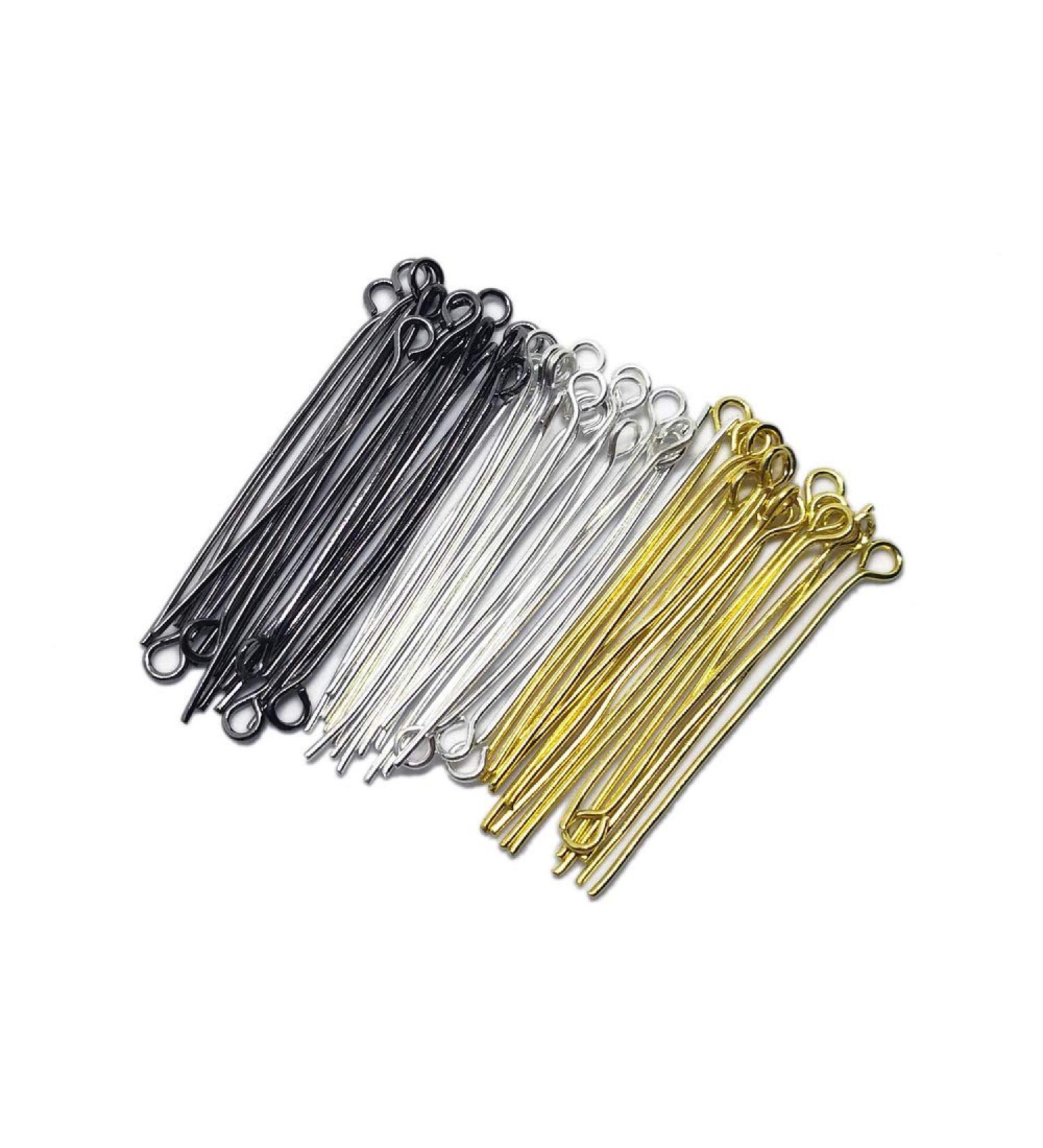 300pcs Mix Silver/Gold/Black Eye Pins 21GA 1.5 /35mm - Beading Station - Buy Online on SooperMarket.com