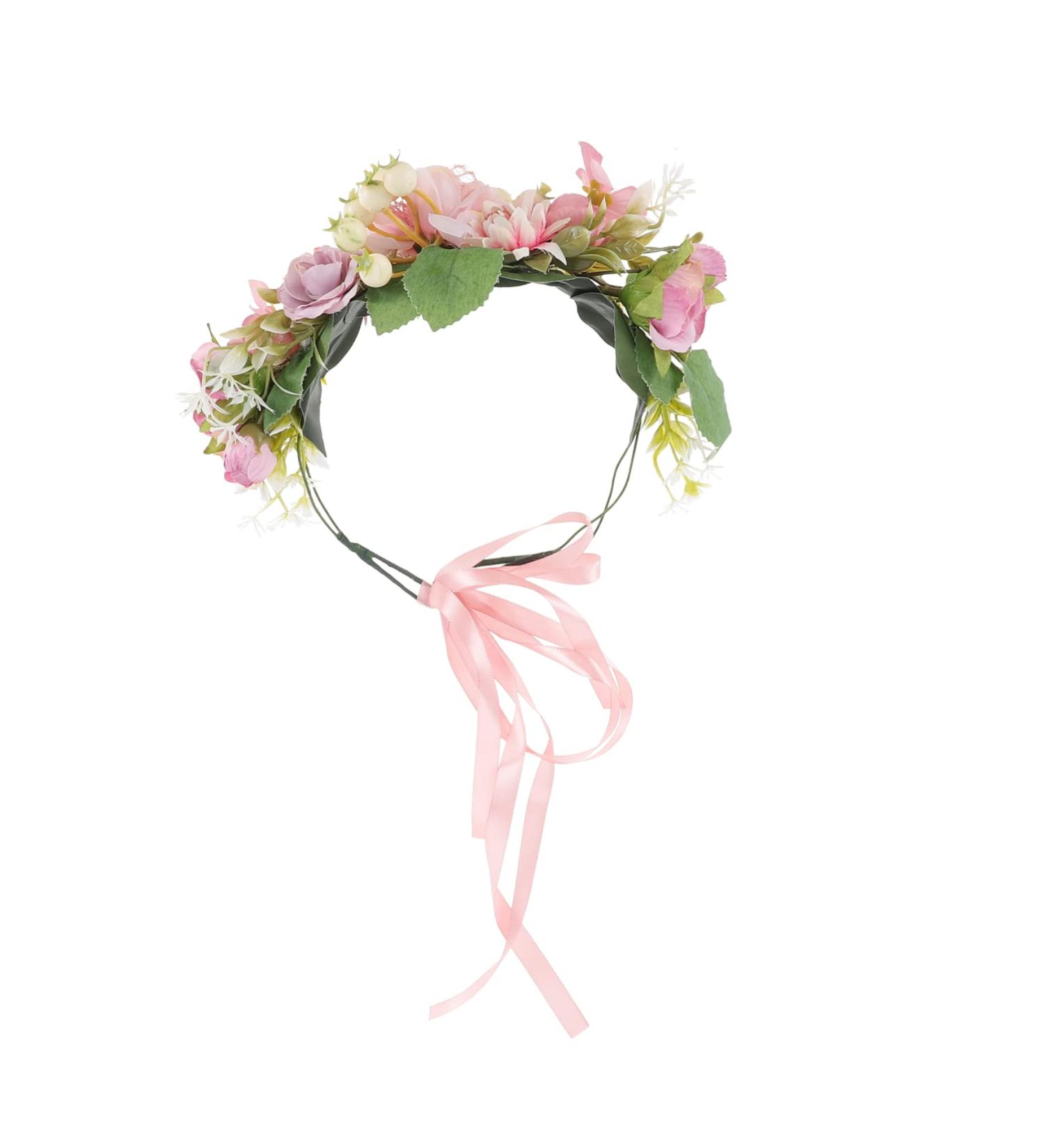FOYTOKI Bridal Flower Headband Flower Crown for Flower Crown Hairband Bride Flower Crown Flower Crown for Women Flower Crown Garland Floral Crown Bridal Flower Crown - Buy Online on SooperMarket.com