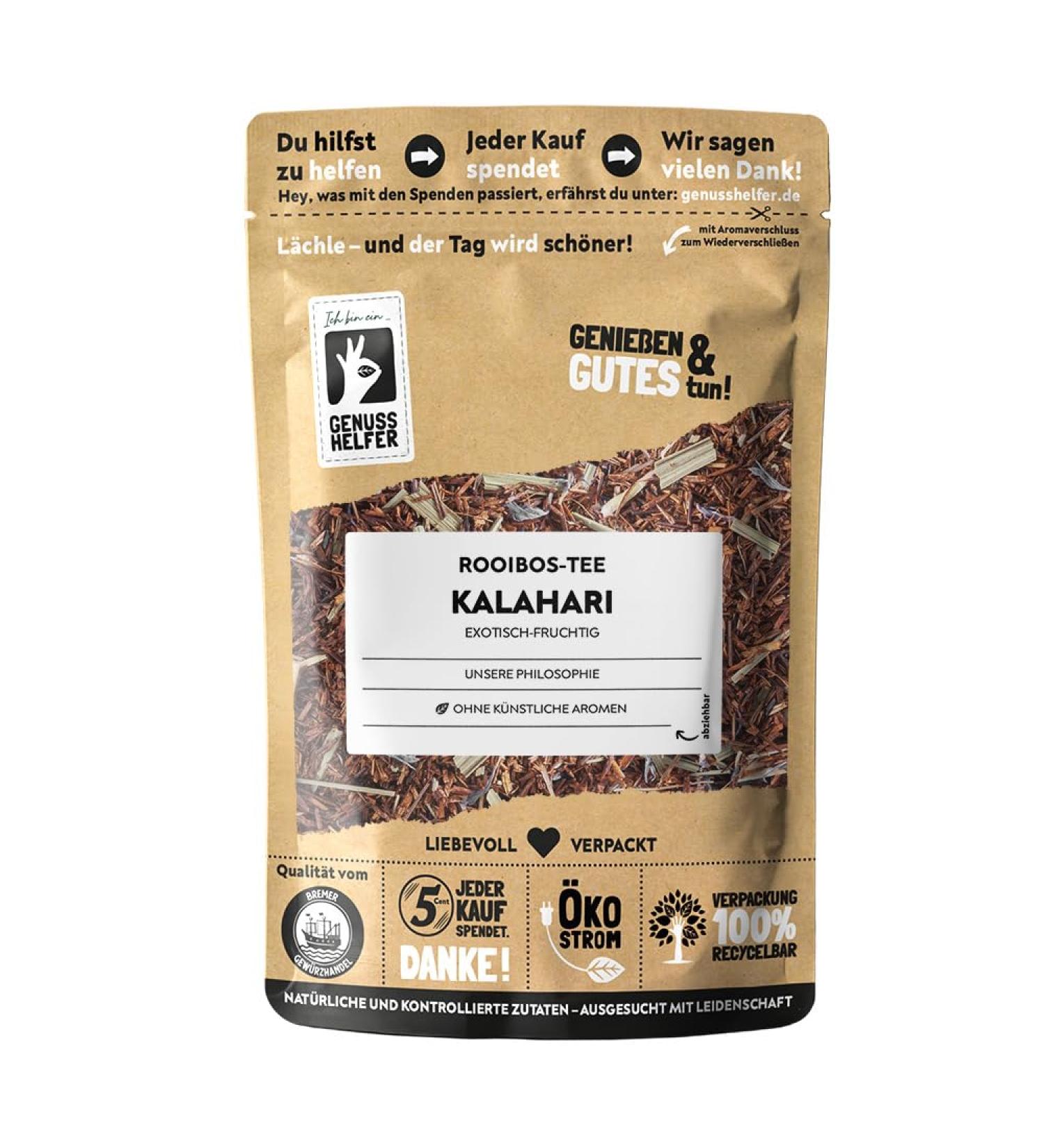 Bremen Spice Trade Rooibos Tea Kalahari - 100g | Loose Leaf Citrus Aroma | Perfect for Relaxed Moments - International Shipping - Buy Online on SooperMarket.com