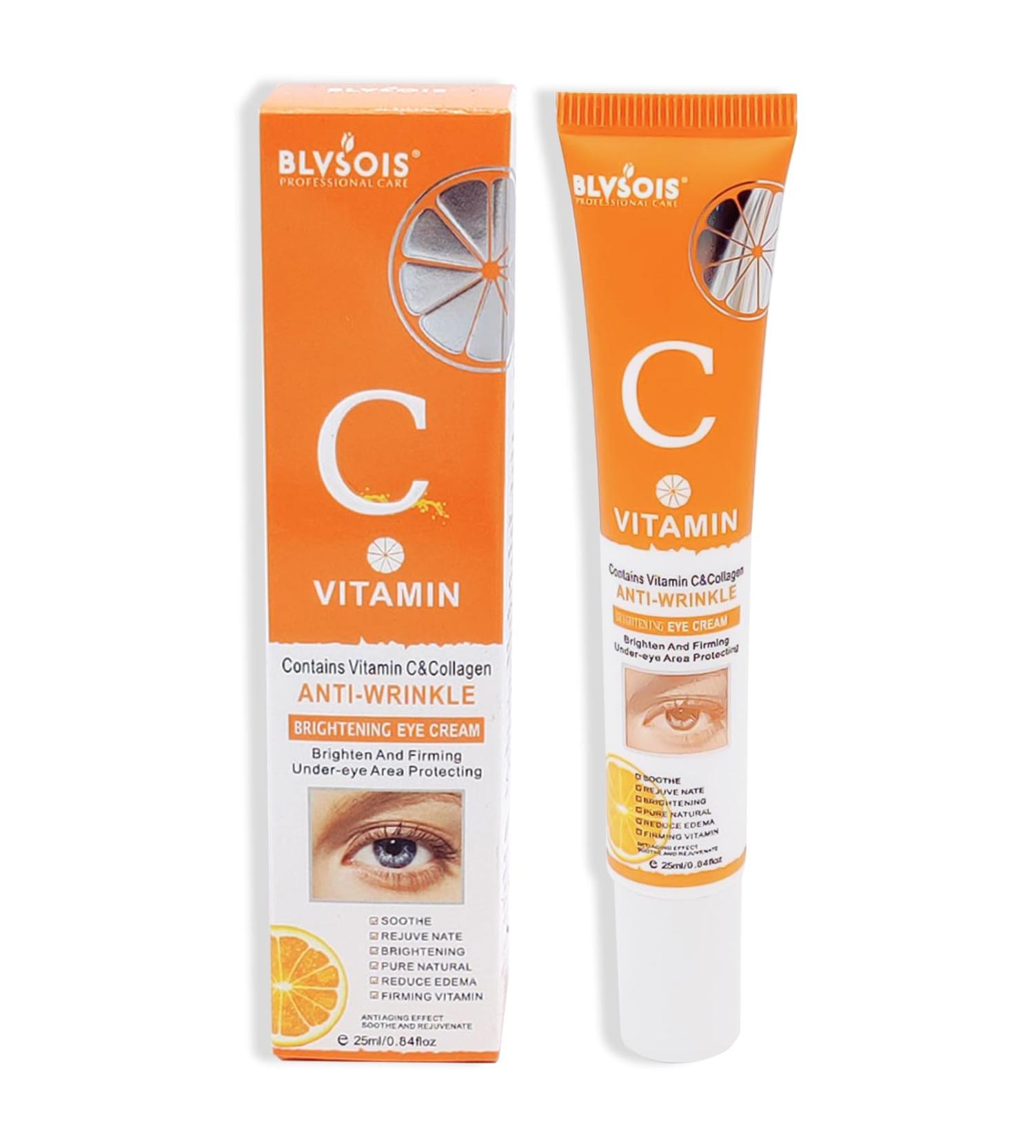 Vitamin C Eye Cream For Dark Circles Vitamin C Eye Cream Anti Aging Vitamin C Brightening Eye Cream For Brighten Skin Around the Eyes Eye Cream Targets Fatigue Dullness And Crow'S Feet - Buy Online on SooperMarket.com