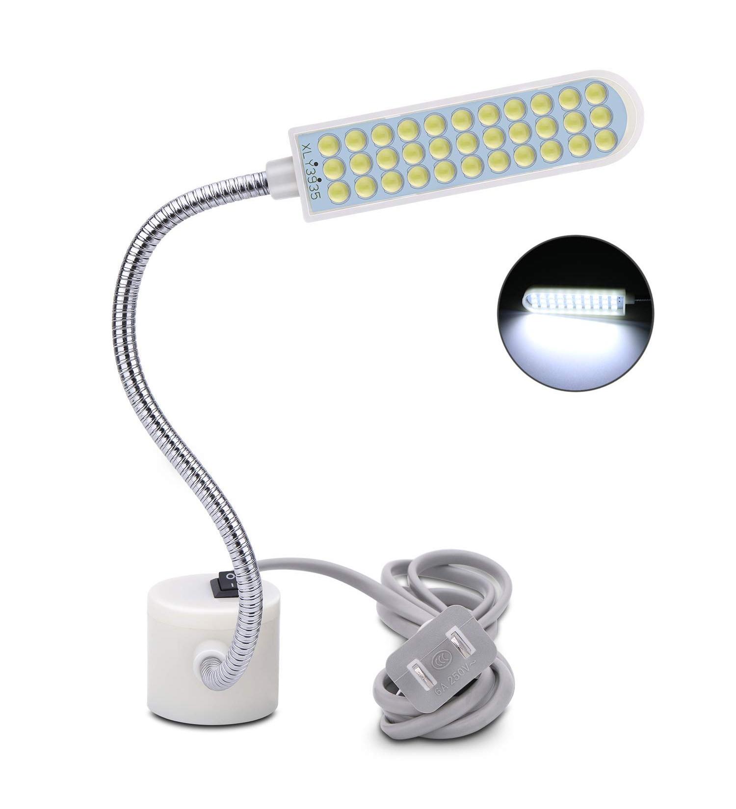 Harmiey Sewing Machine Light (36LED) - Magnetic Mounting Base, White Soft Light for Lathes, Drill Presses, Workbenches - Buy Online on SooperMarket.com