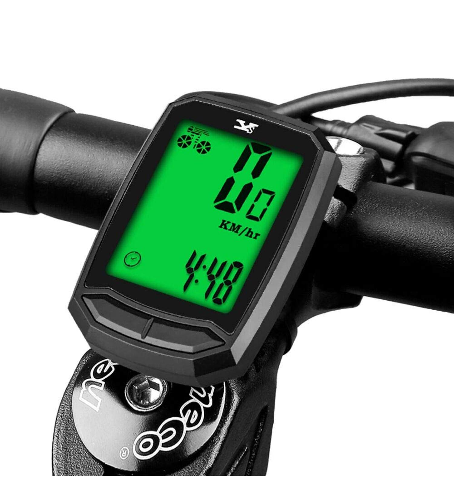 Waterproof Wireless Bicycle Speedometer LCD Odometer | Multi-Function Bike Computer - Buy Online on SooperMarket.com