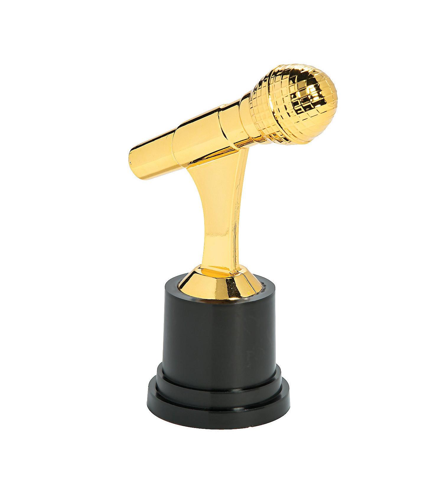 Fun Express Bulk Microphone Trophy (Set of 12 Awards)