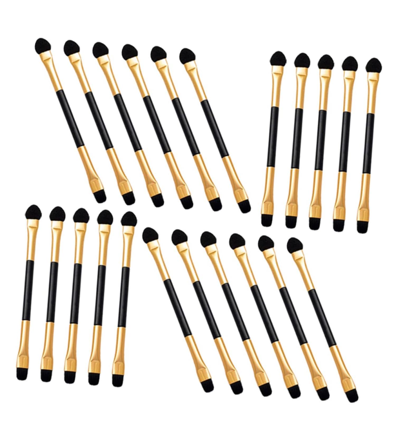 FOYTOKI 20pcs Double Ended Eyeshadow Brush Eye Makeup Tool Makeup Eye Brush Eye Shadow Brush for Makeup Eye Makeup Brush Makeup Brush for Women Precision Eyeshadow Brush Eye Makeup Kit - Buy Online on SooperMarket.com