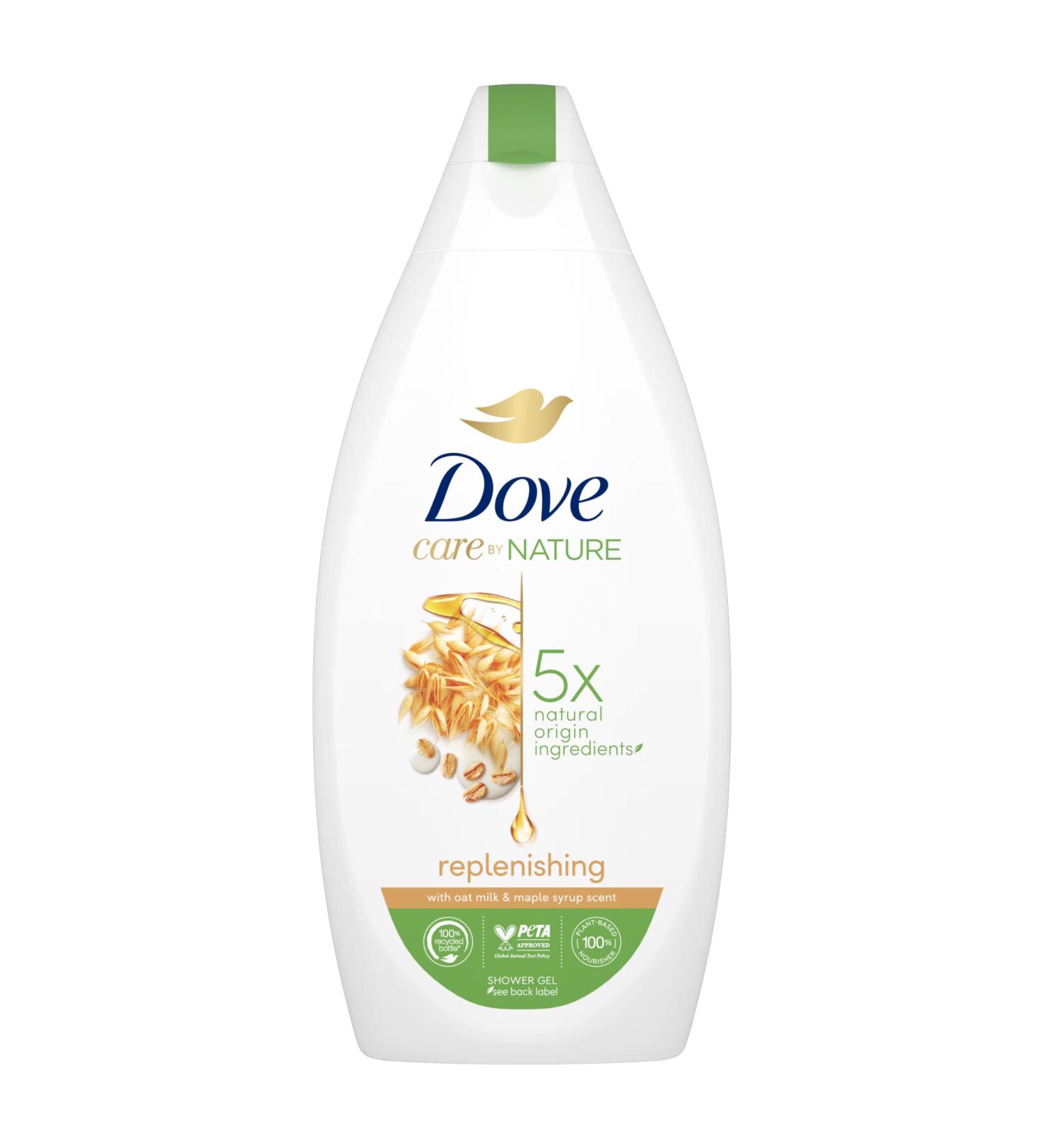 Unilever Dove Care By Nature Replenishing Shower Gel 400ml | Oak Milk & Maple Syrup Body Wash for Softer Skin | Plant-Based Moisturizers | International Shipping Available - Buy Online on SooperMarket.com