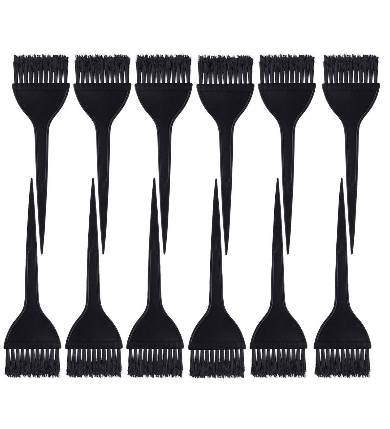 12 Pack Hair Dye Brushes - Color Tint Applicator Kit for Salon Black Hair Dyeing - Buy Online on SooperMarket.com