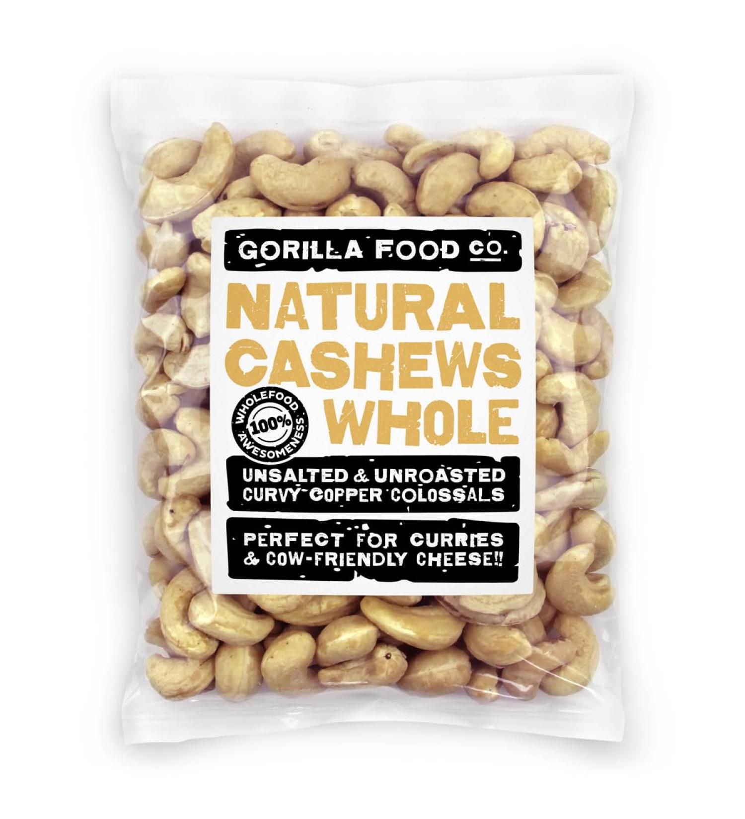 Gorilla Food Co. Cashew Nuts Whole - 200g - Buy Online on SooperMarket.com