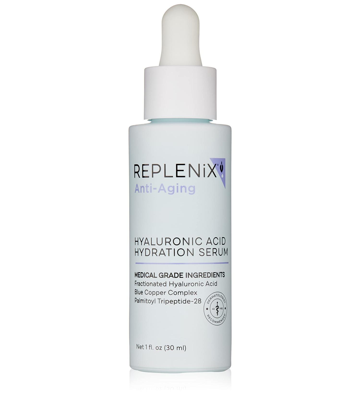 Replenix Pure Hydration Hyaluronic Acid Serum - Medical Grade Anti-Aging Treatment - 1 oz - Reduce Wrinkles, Even Skin Tone, and Firm Skin - Buy Online on SooperMarket.com