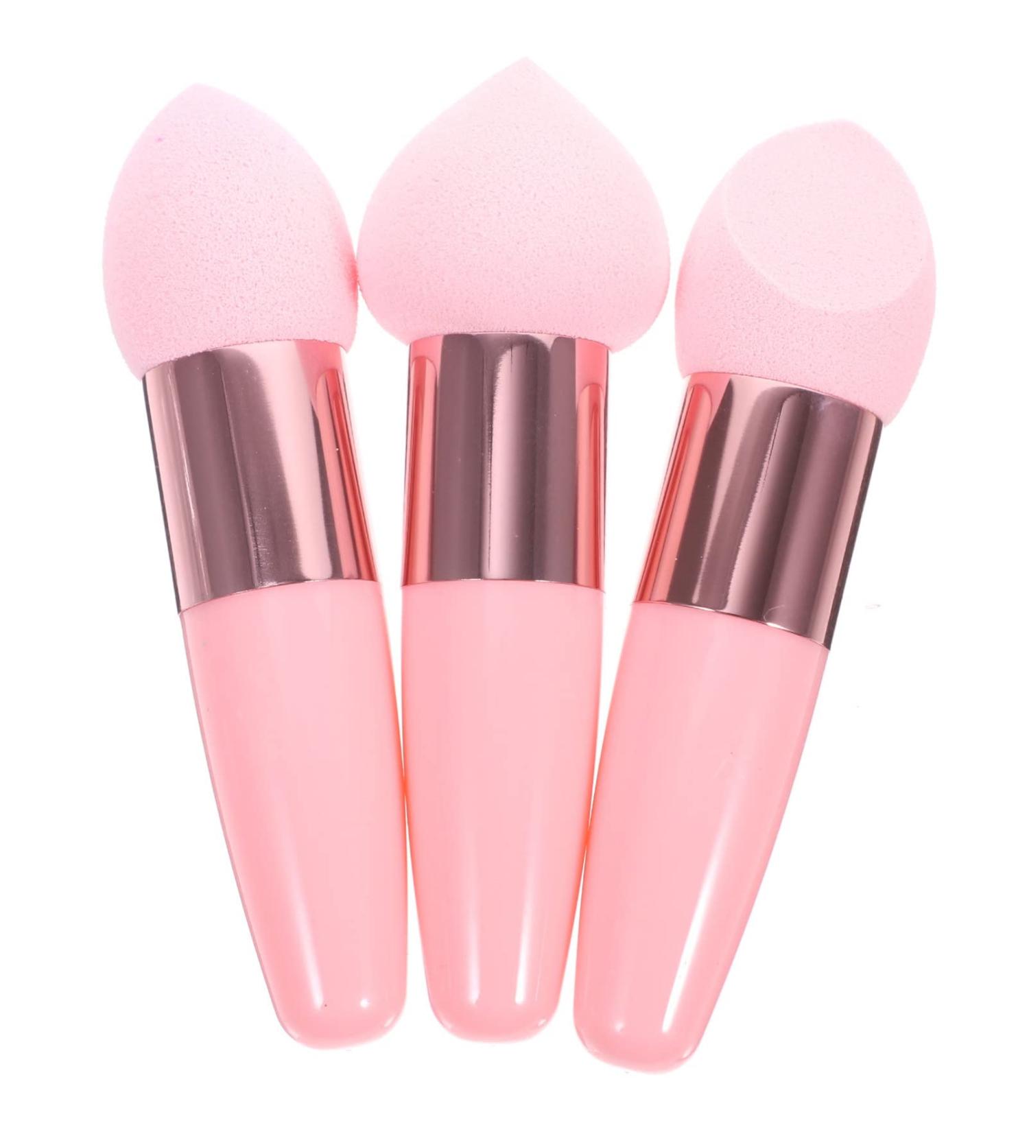 Buy FRCOLOR Makeup Sponges - 3Pcs Wet/Dry Foundation Applicator - Pink Blending Egg Puff for Flawless Makeup Finish  - Buy Online on SooperMarket.com