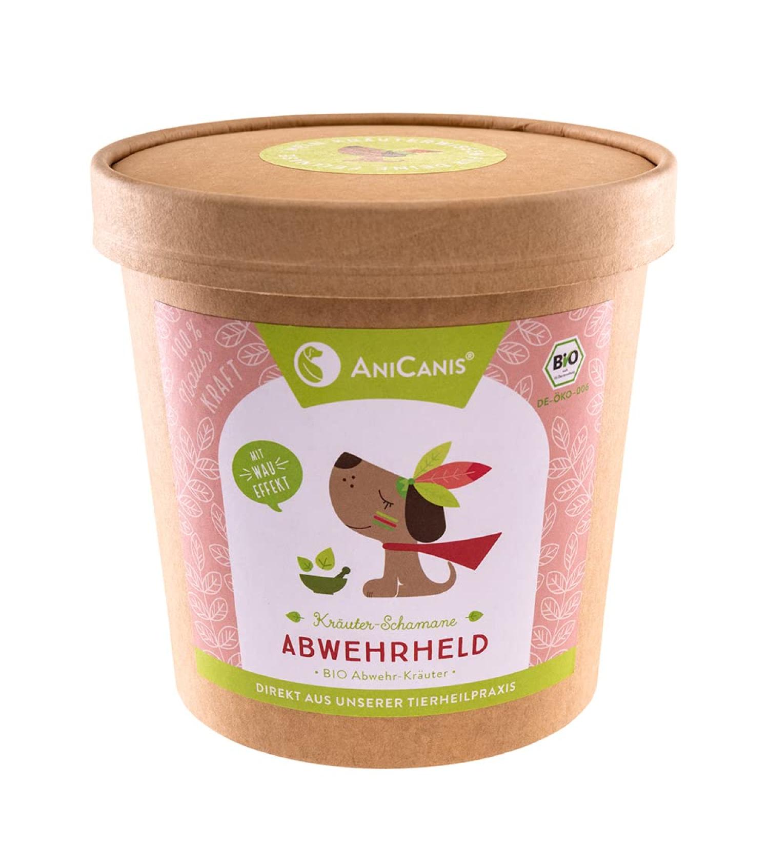 Anicanis Bio Herbal Mix Defense Hero for Dogs - Immune Support Dried Feed Additive - 125g Organic BARF Herbs from Veterinary Practitioner - Buy Online on SooperMarket.com