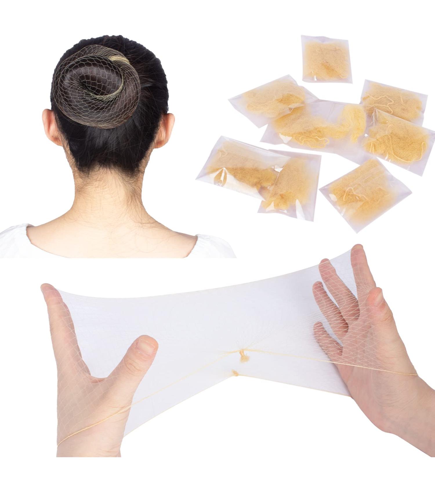 24PCS Blonde Hair Net WeKen Individual Package 20 Inches Invisible Elastic Edge Mesh Bun Nets for Food Service, Ballet, Sleeping, Women, and Wigs - Buy Online on SooperMarket.com