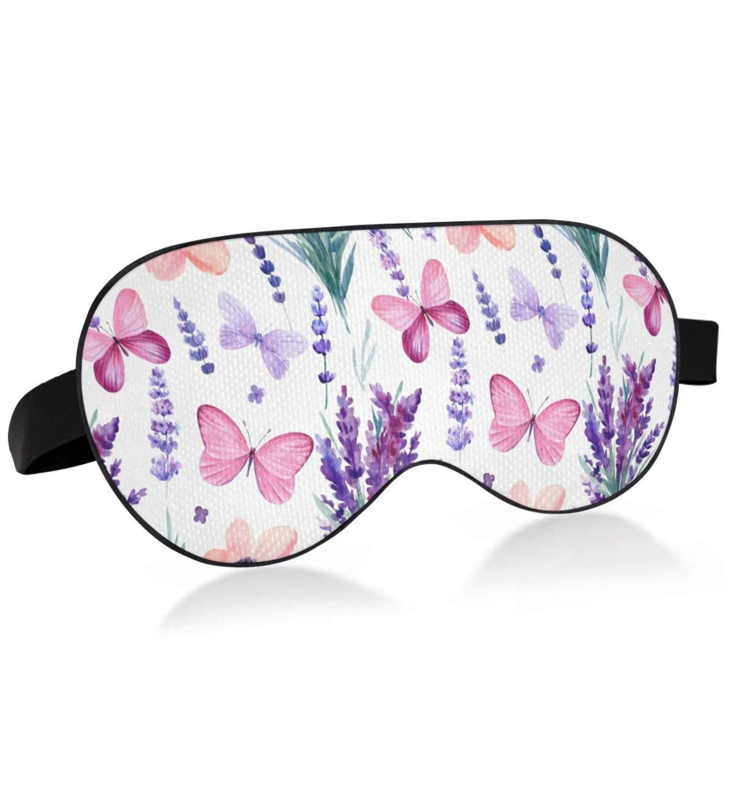 Haskirky Light Blocking Eye Mask for Adults - Adjustable & Breathable for Travel, Yoga, Meditation - Lavender scented for Deep Sleep - Buy Online on SooperMarket.com