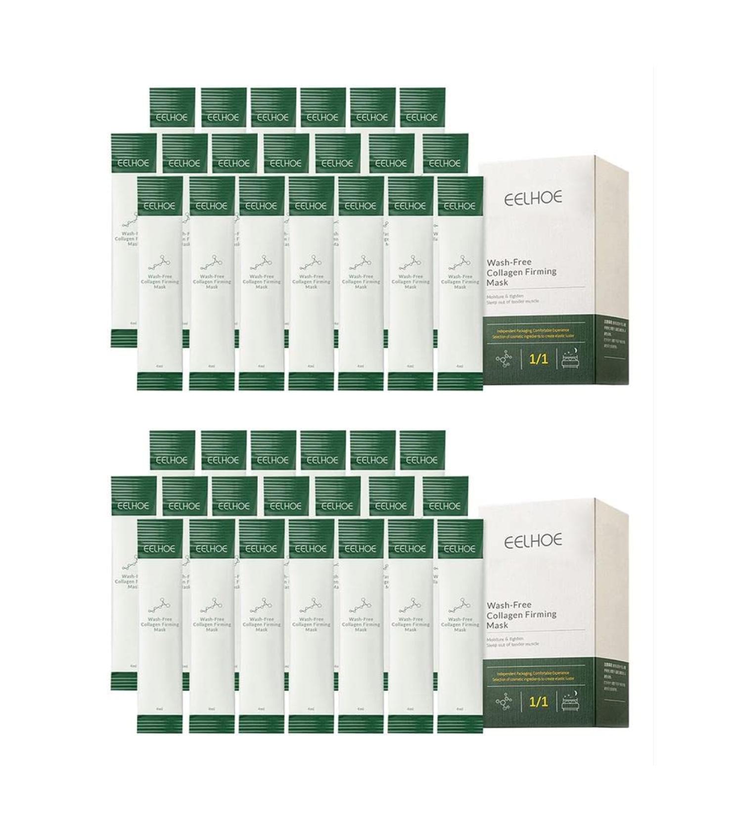 Kangmile 40PC Eelhoe Korean Collagen Firming Mask - Hydrating & Lifting Face Mask - International Shipping Available - Buy Online on SooperMarket.com