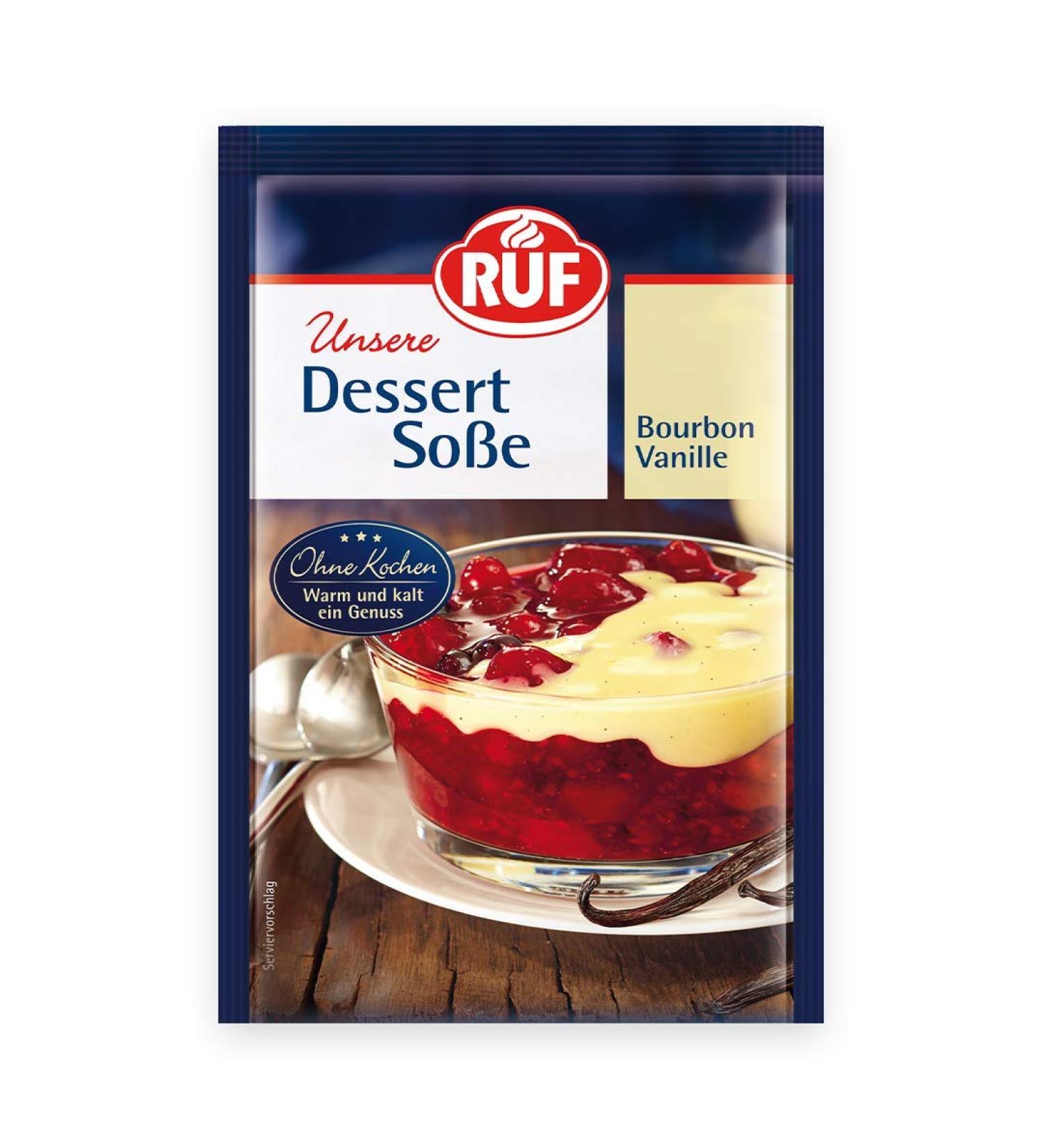 Bourbon Vanilla Dessert Sauce 40g - No Cooking Required Gluten-Free Perfect for Red Groats & Desserts - Buy Online on SooperMarket.com