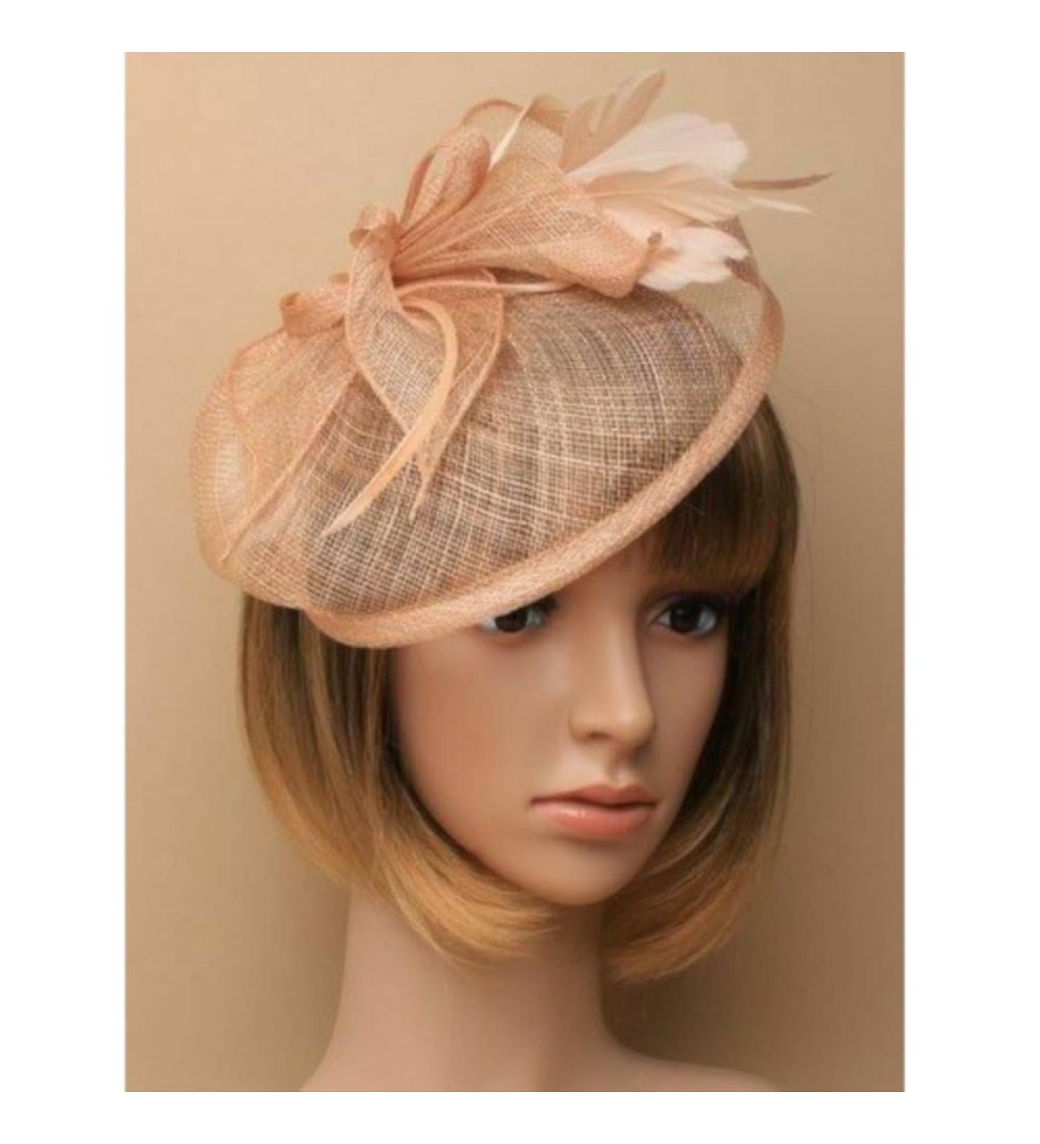 Arranview Jewellery Large peach fascinator on headband - Buy Online on SooperMarket.com