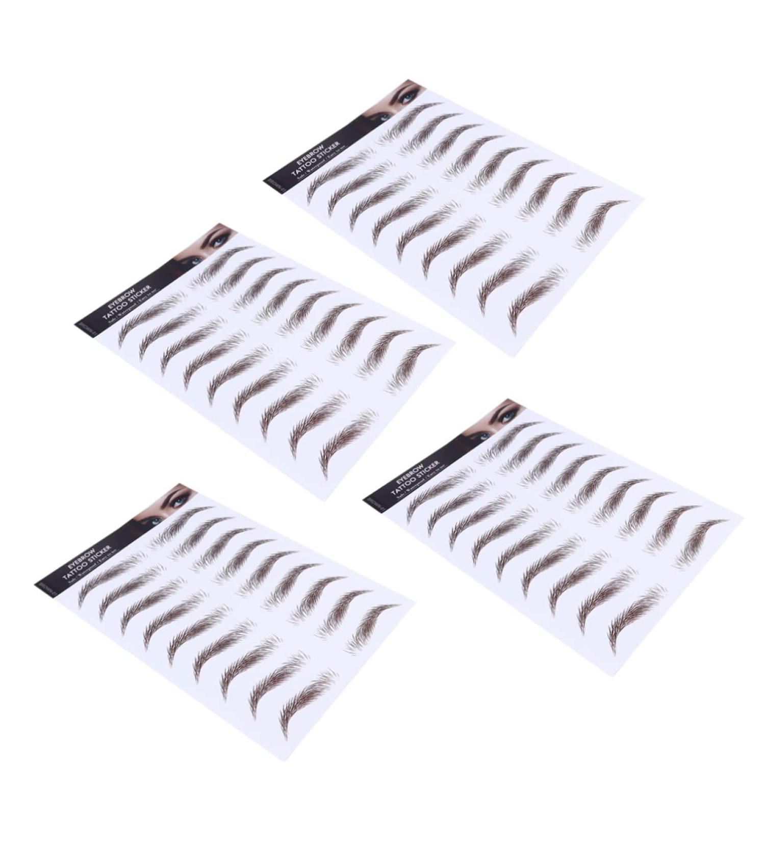 WOFASHPURET Eyebrow Sticker 4pcs Men Girl Eyebrow Tools Brow Grooming Off Peel Tattoos Water Transfers Supplies Shaping Women - Buy Online on SooperMarket.com