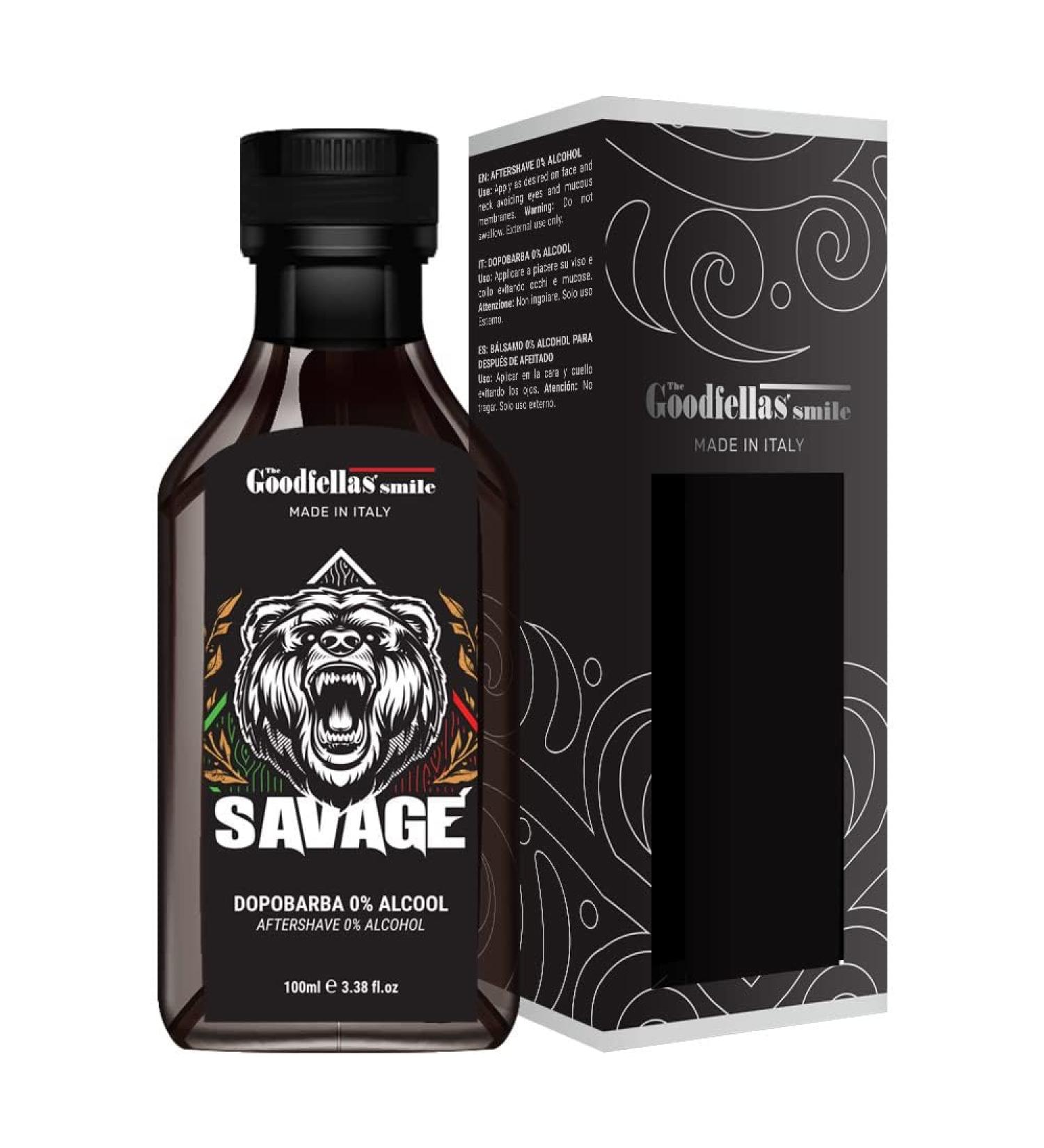 The Goodfellas' smile Savage Zero Alcohol 100ml Savage 1 ml (1Pack)