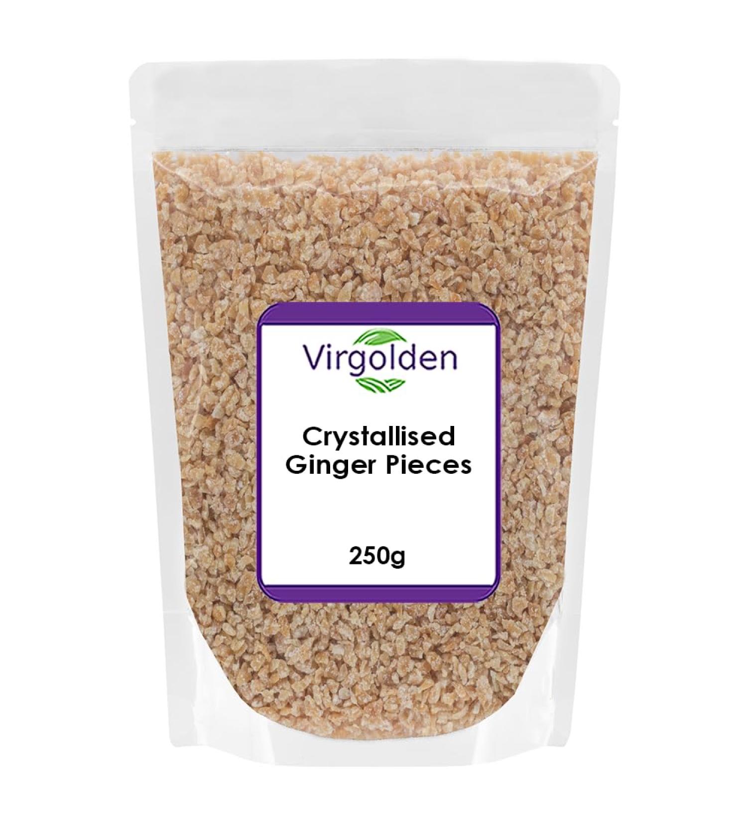 Crystallised Ginger Pieces - 250g by Virgolden