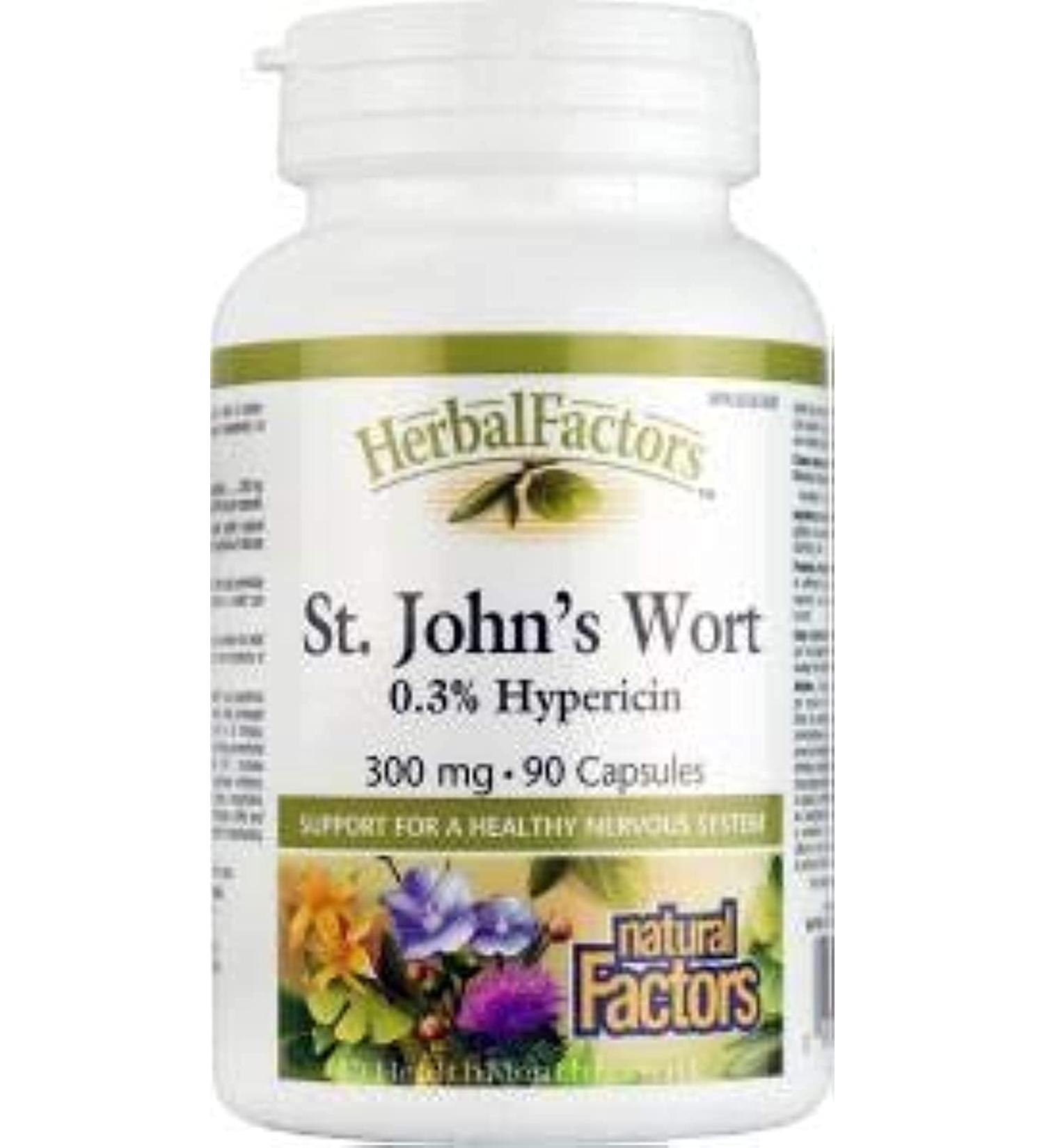 Natural Factors St. John's Wort Extract (300mg) 90 caps - Buy Online on SooperMarket.com