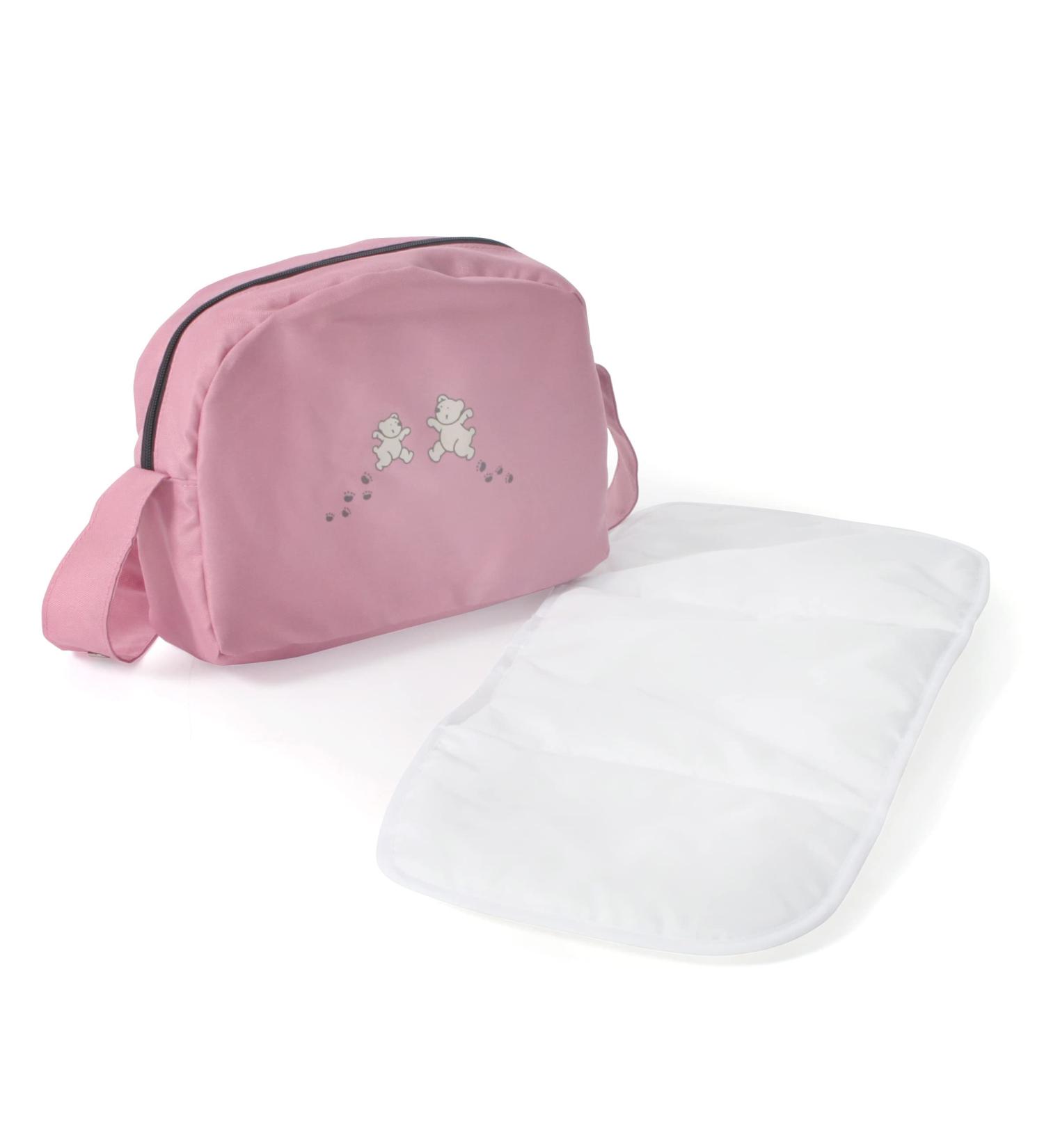 Bayer Chic 2000 853 36 diapered bag for dolls doll wrap bag Bayer Chic 2000 wrap bag doll accessories doll pocket bear pink