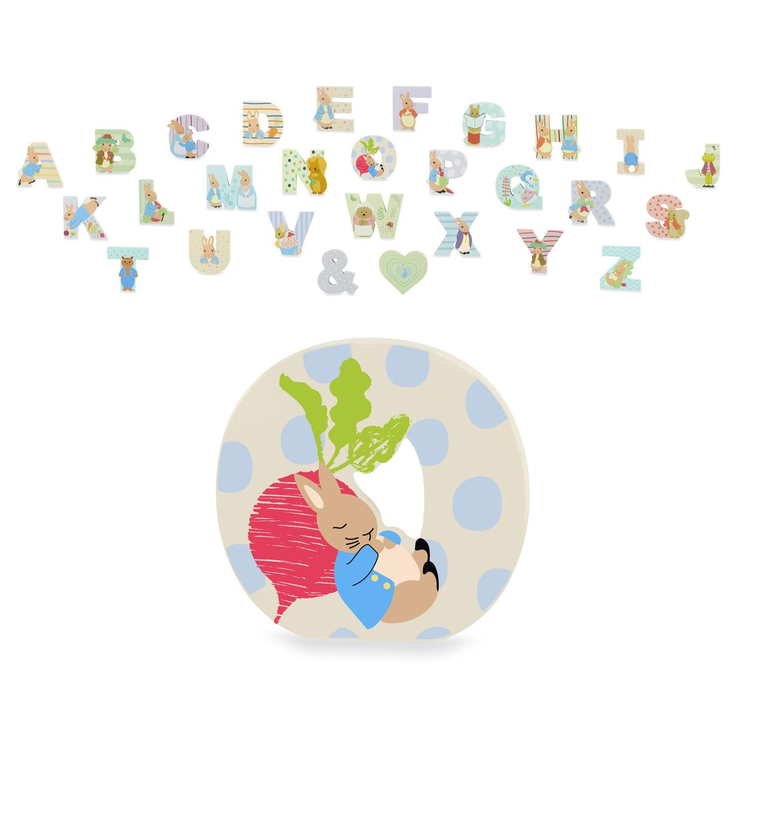 Peter Rabbit Wooden Letter O by Orange Tree Toys - Alphabet Animal for Personalized Baby Name | Nursery Decor for Boys and Girls - Buy Online on SooperMarket.com