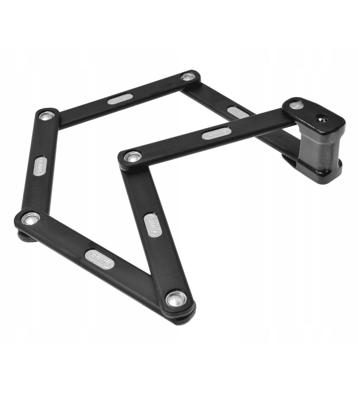 Abus folding lock Bordo Classic 5900/90 ST with lock pocket - bicycle lock made of hardened steel - Abus security level 8 90 cm black single